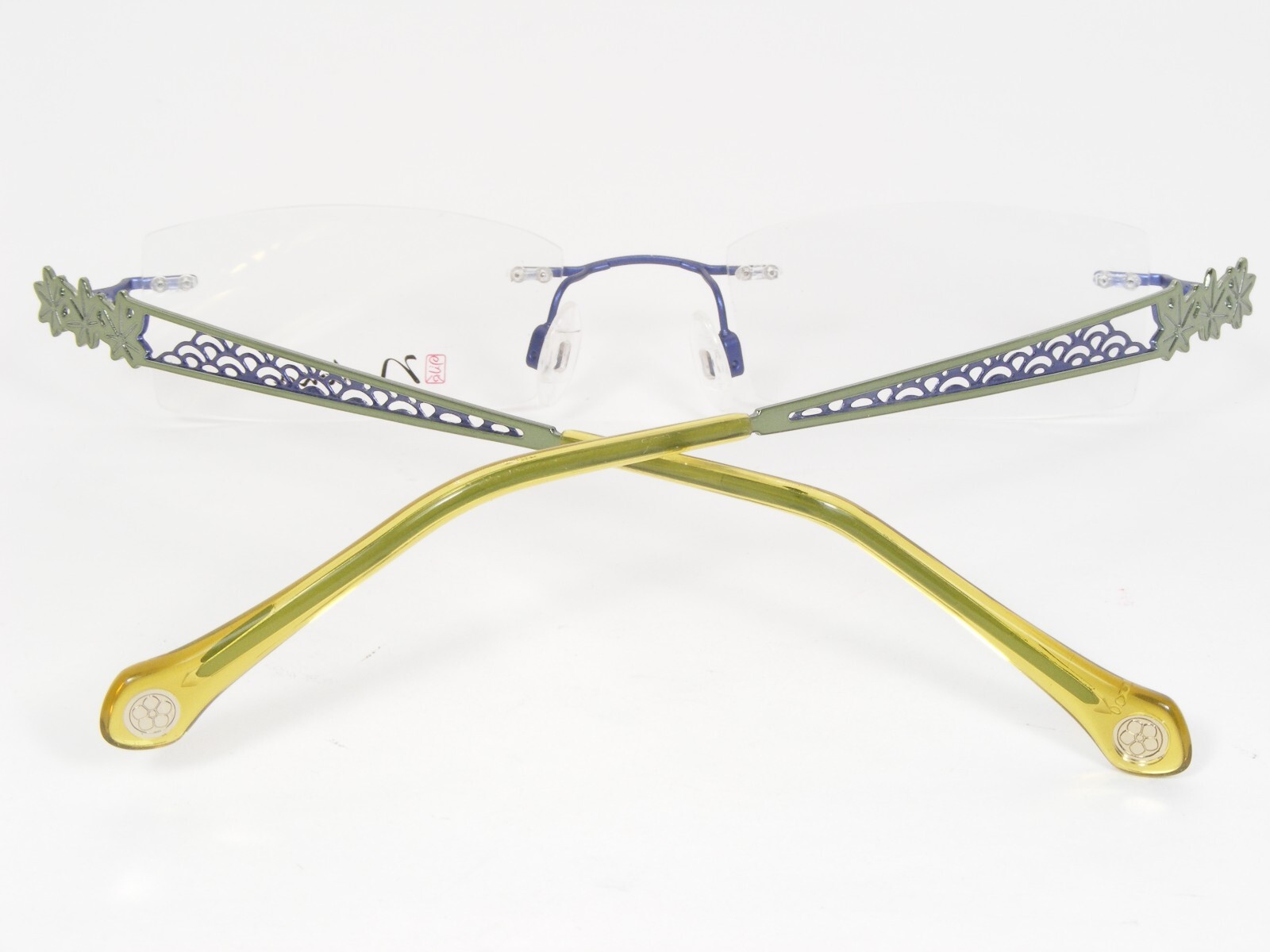Nodoka Charmant ND10160 PU Purple Blue UNIQUE RARE EYEGLASSES GLASSES 49-19-140