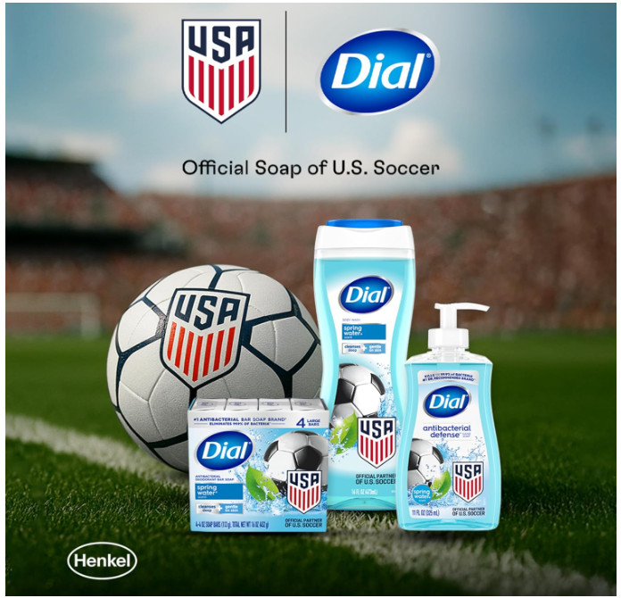 Dial Men 3 in 1 Body, Hair and Face Wash, Ultimate Clean, 16 Fl Oz, Pack of 4, A
