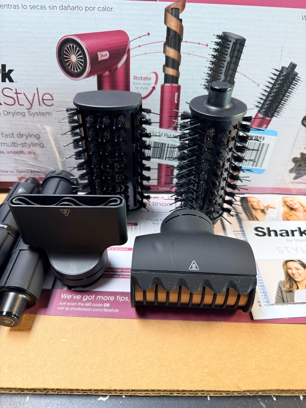 Shark FlexStyle Air Styling & Drying System, Black Cherry, HD457CR