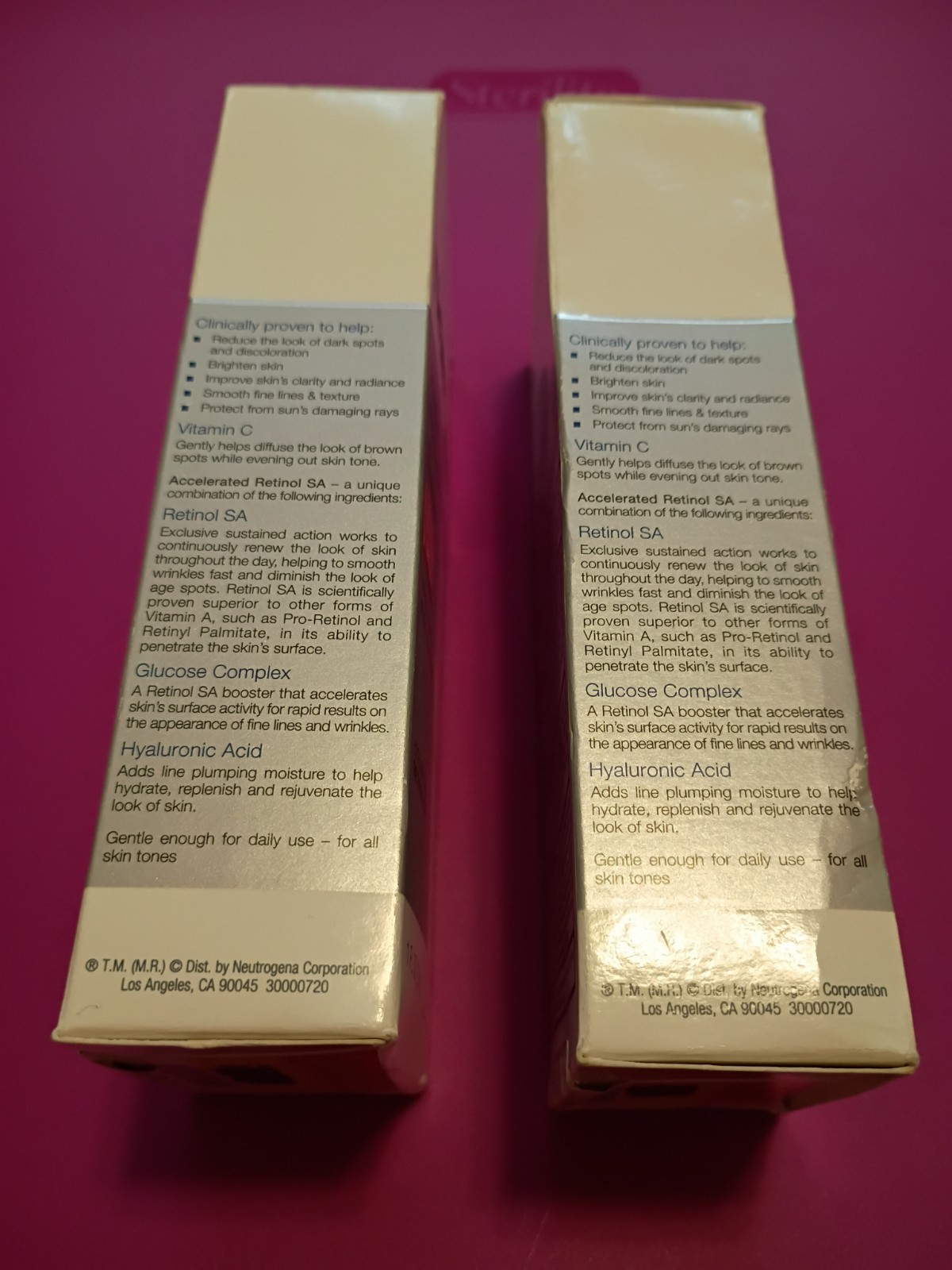 Neutrogena Rapid Tone Repair Moisturizer Vitamin C Lot Of 2 New NIB Expired SPF