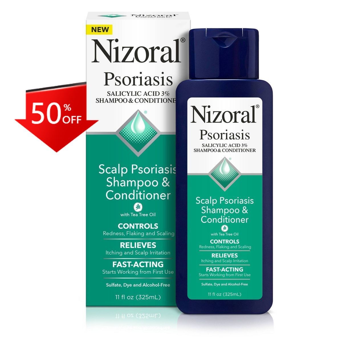 Nizoral Psoriasis Shampoo & Conditioner for Scalp Psoriasis – 11 fl oz