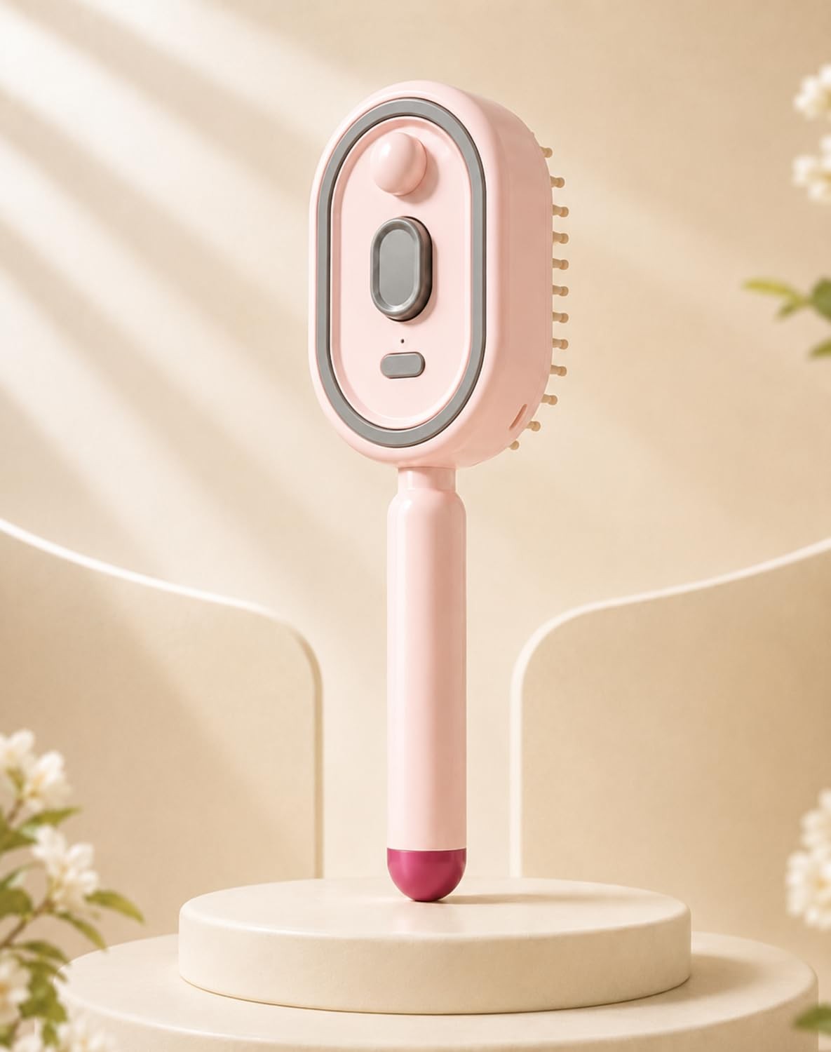 Electric Spray Air Cushion Massage Comb, Self-Cleaning Anti-Tangle Hair Brush