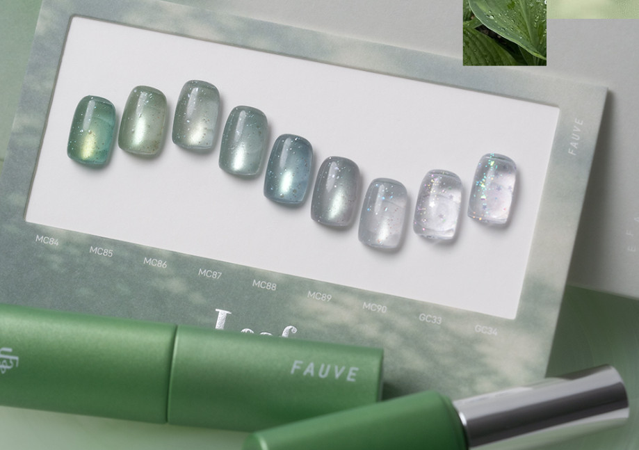 FAUVE Leaf Collection Cat Eye Magnetic Gel Polish 10ml 9 Colors Nail Art
