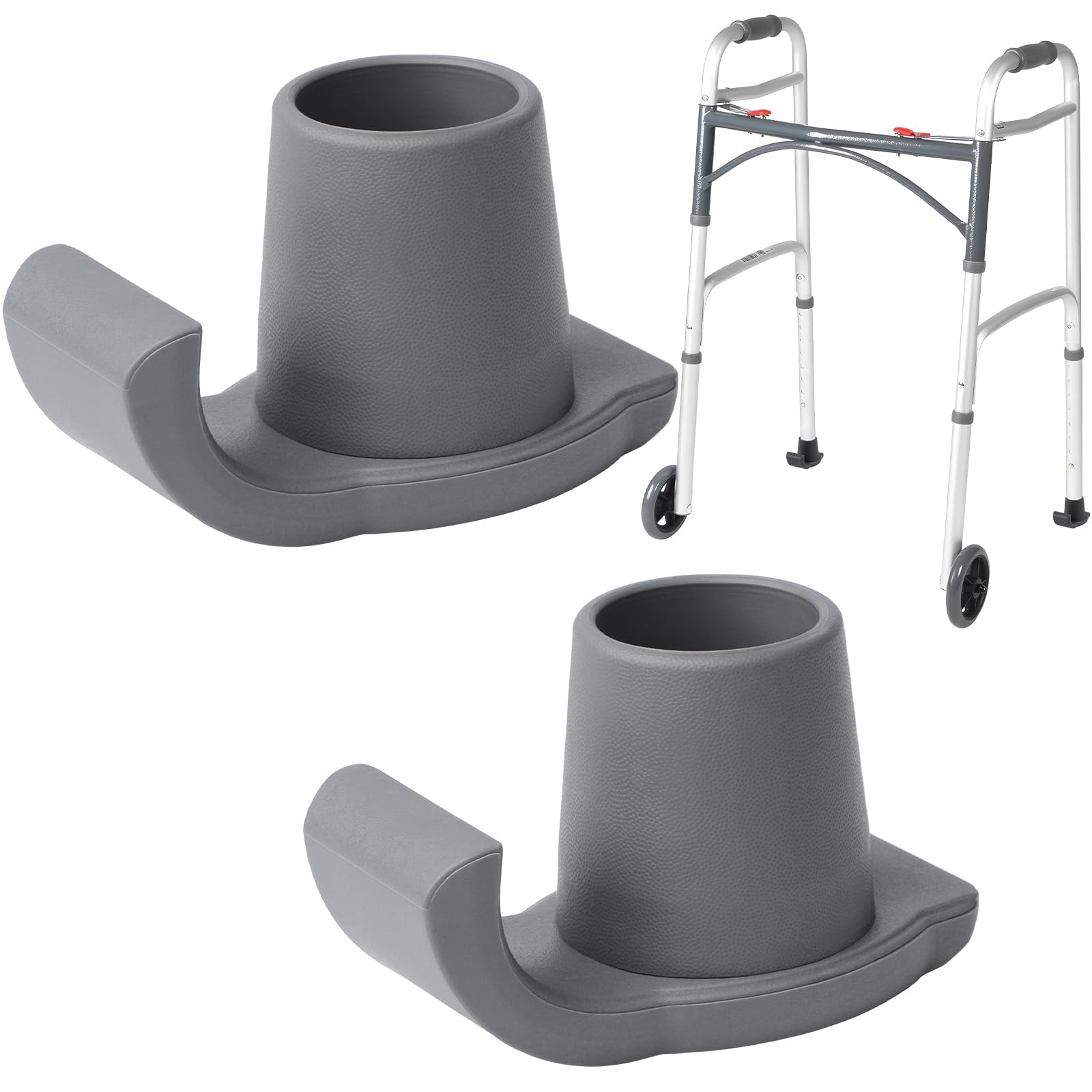 2 Pack Walker Ski Glides Replacement Feet Strong 1-1/8 in Folding Walkers