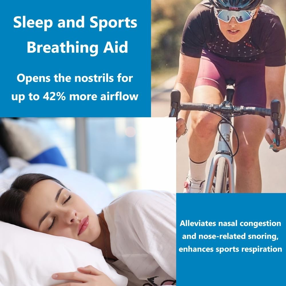 Nasal Dilator for Snoring Relief, Sleep Aid & Sports Airflow – Combo Pack XS/S/M