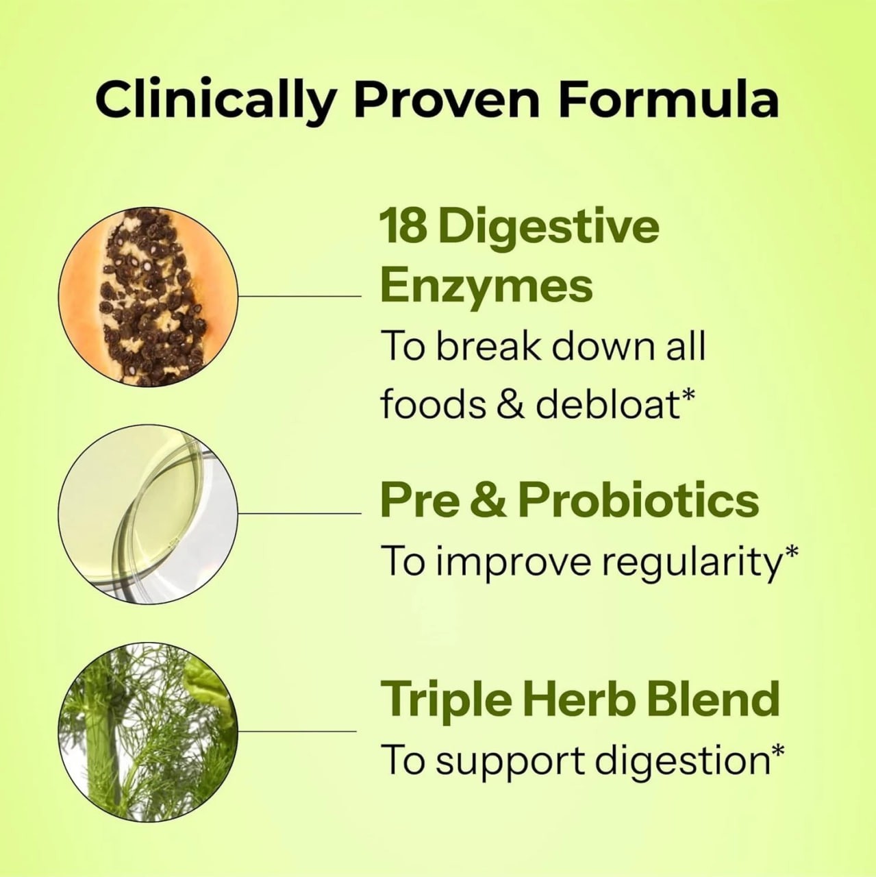 HUM Flatter Me Digestive Enzymes with Probiotics & Prebiotics Formula 60 Serving