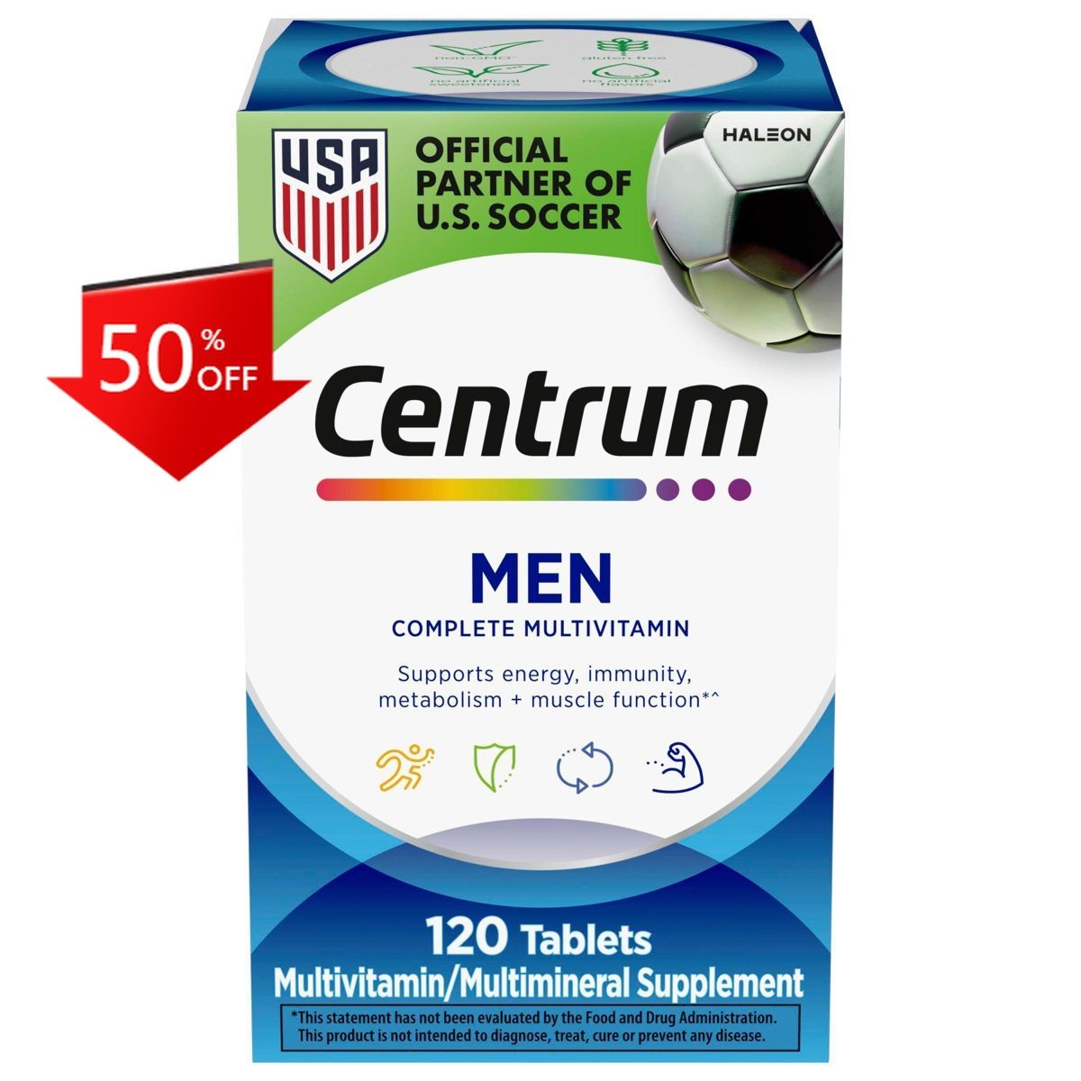 Centrum Men Multivitamin / Multimineral Dietary Supplement Tablets – 120ct
