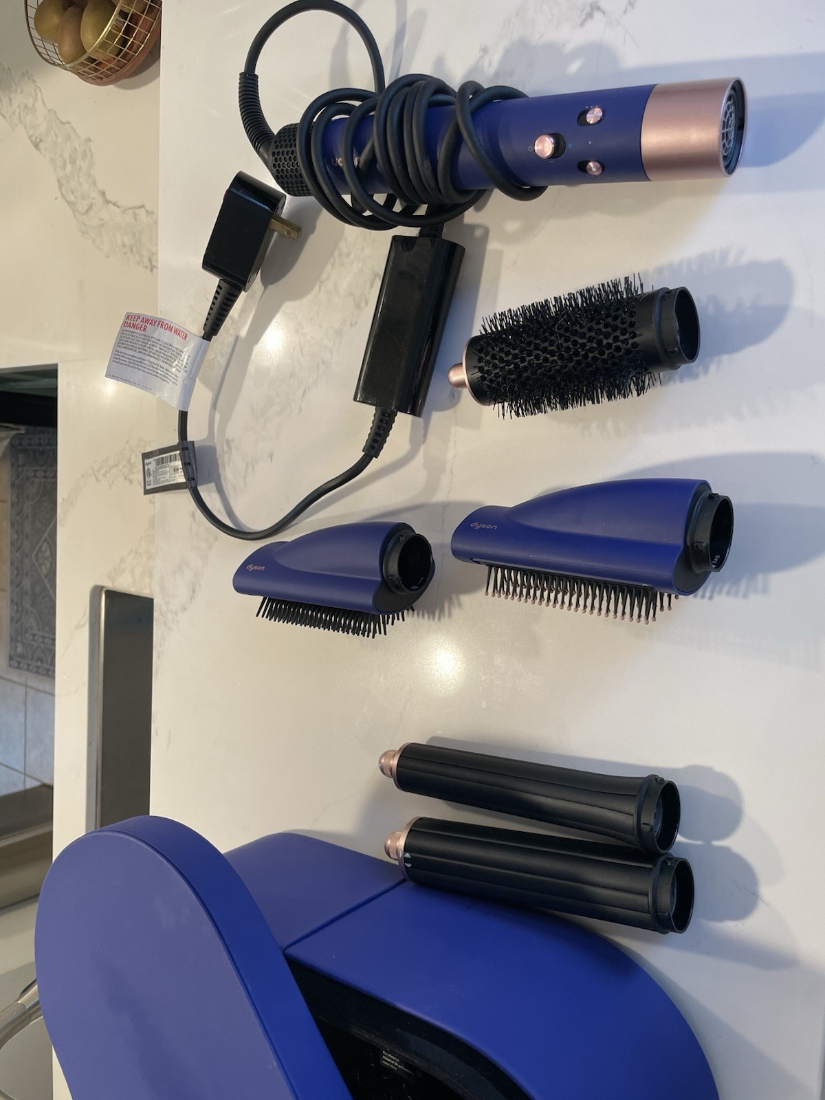 Dyson Hair Styler Set w/ Case, Round Volumizing & Smoothing Brushes, Comb