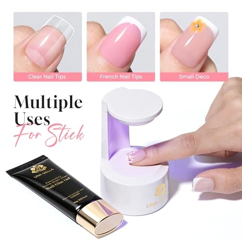 Solid Gel Nail Glue Strong 15g*2pcs Set U V/LED Nail Glue Gel Z-Uv Nail Gel