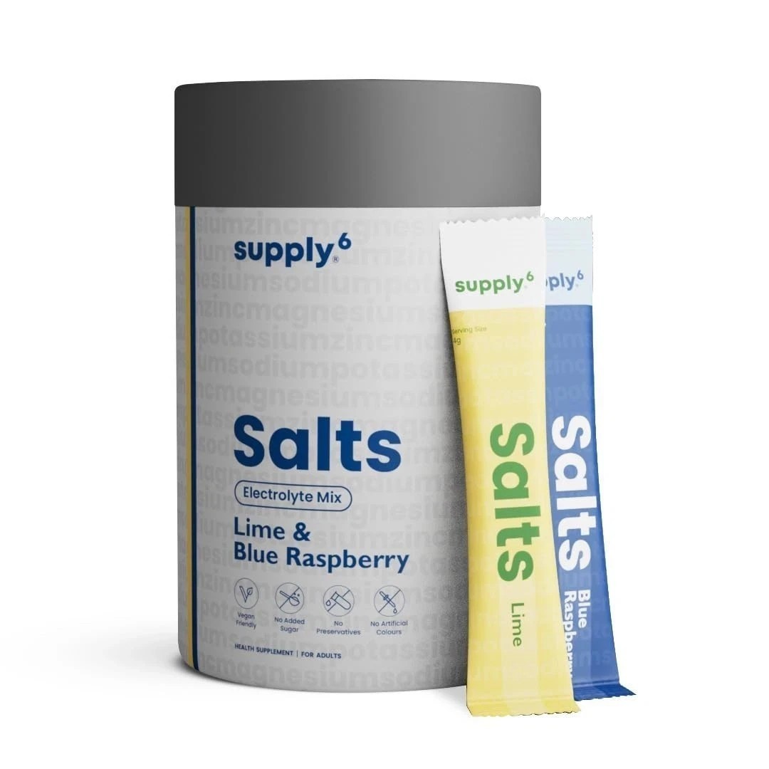 Supply6 Salts | Electrolyte Mix | Zero Added Sugar 54 Servings, Mix Variety Pack
