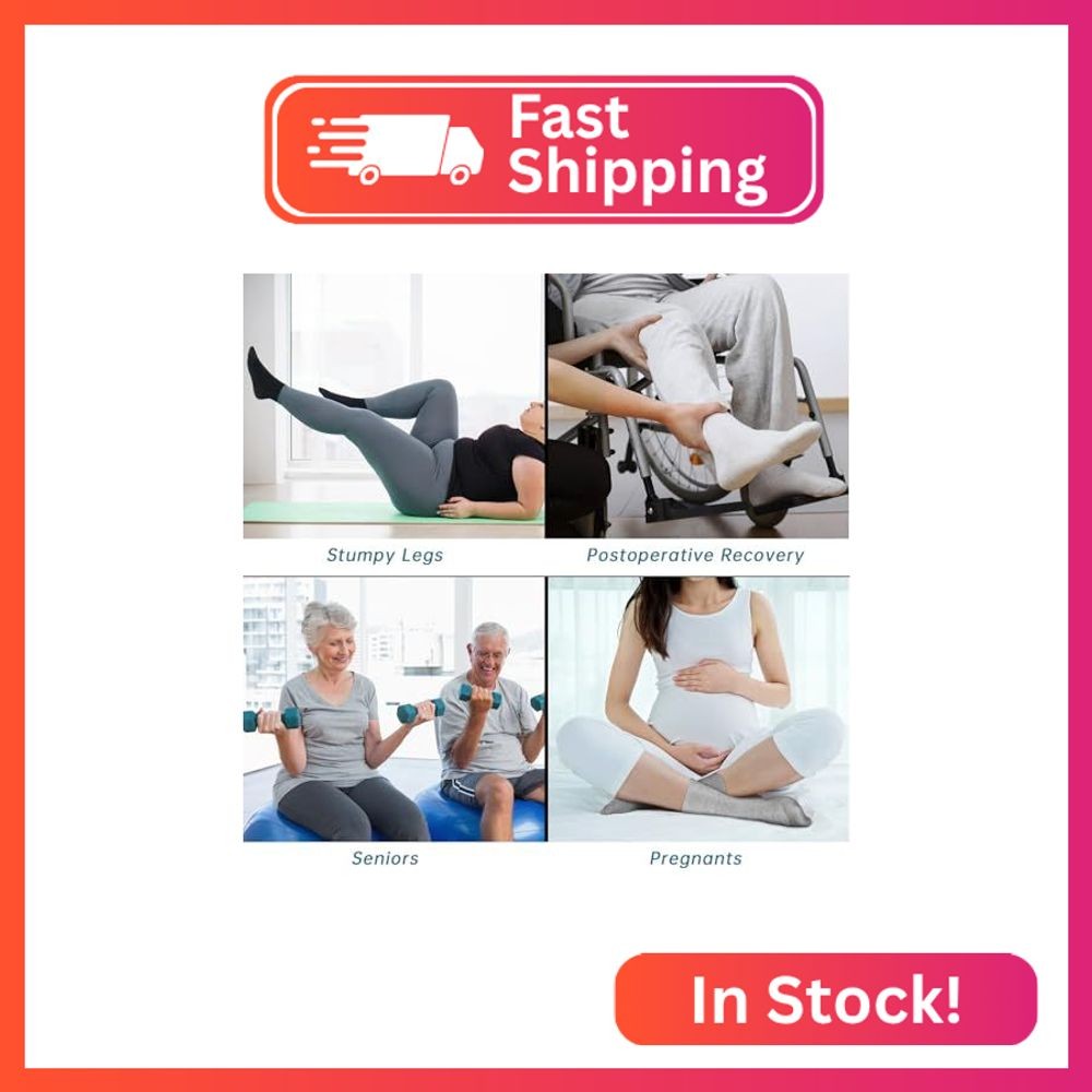 LIFPAU Diabetic Socks Seamless Toe for Swollen Feet 6 Pairs Non Binding Top Extr