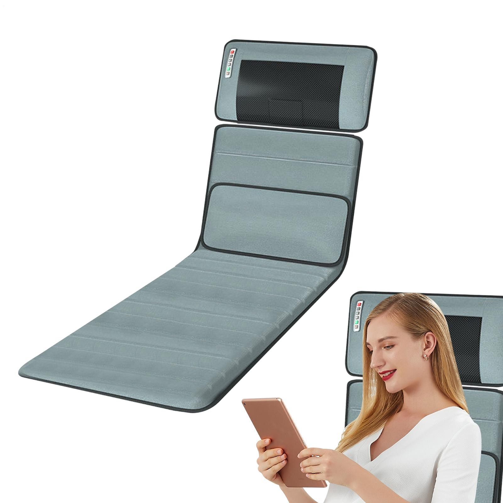 Full Body Massage Mat with Heat, Movable Shiatsu Neck Back Massager Pillow
