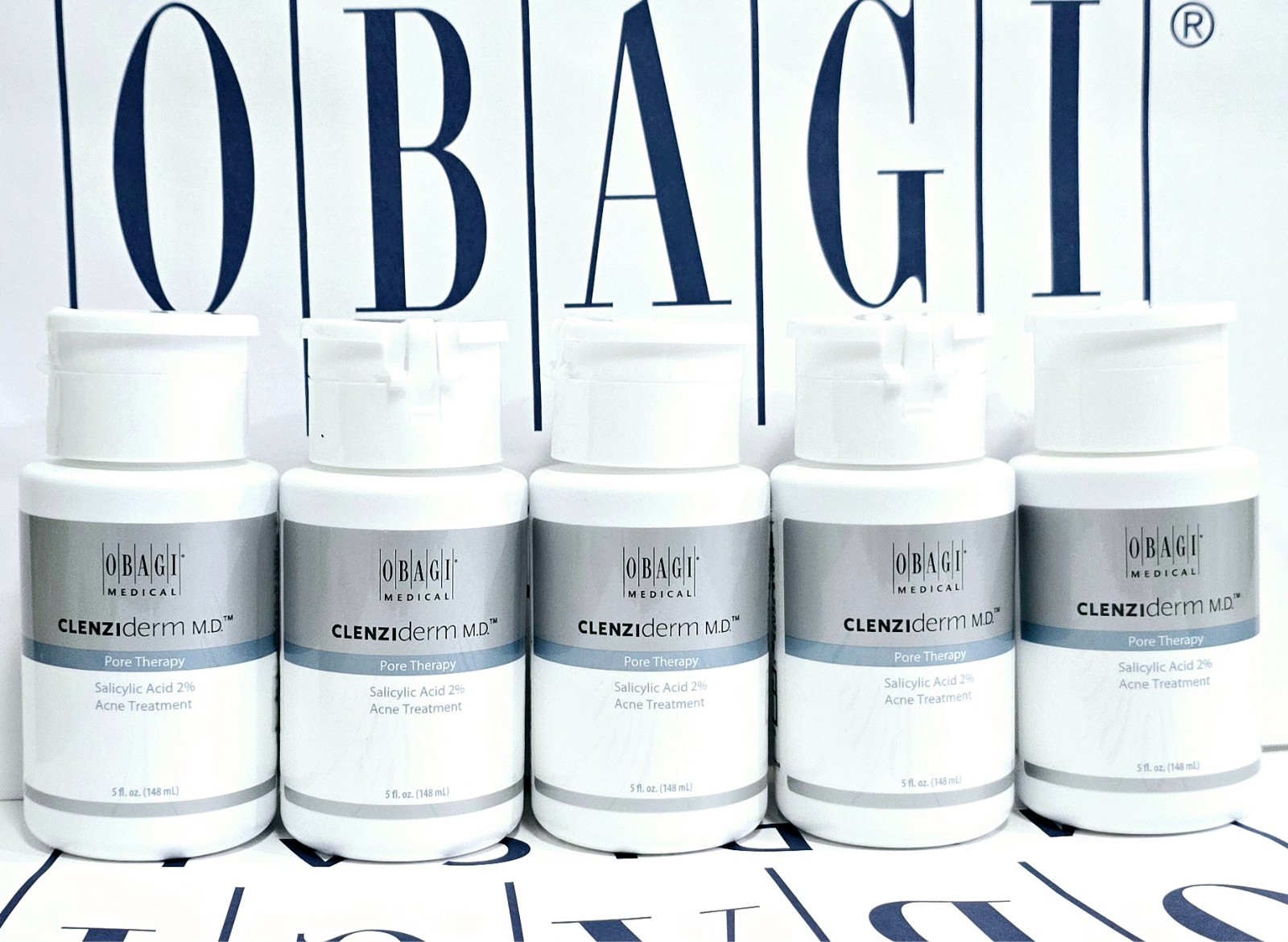 OBAGI CLENZIDERM PORE THERAPY 5 oz – LOT of 5 Exp 09/2027