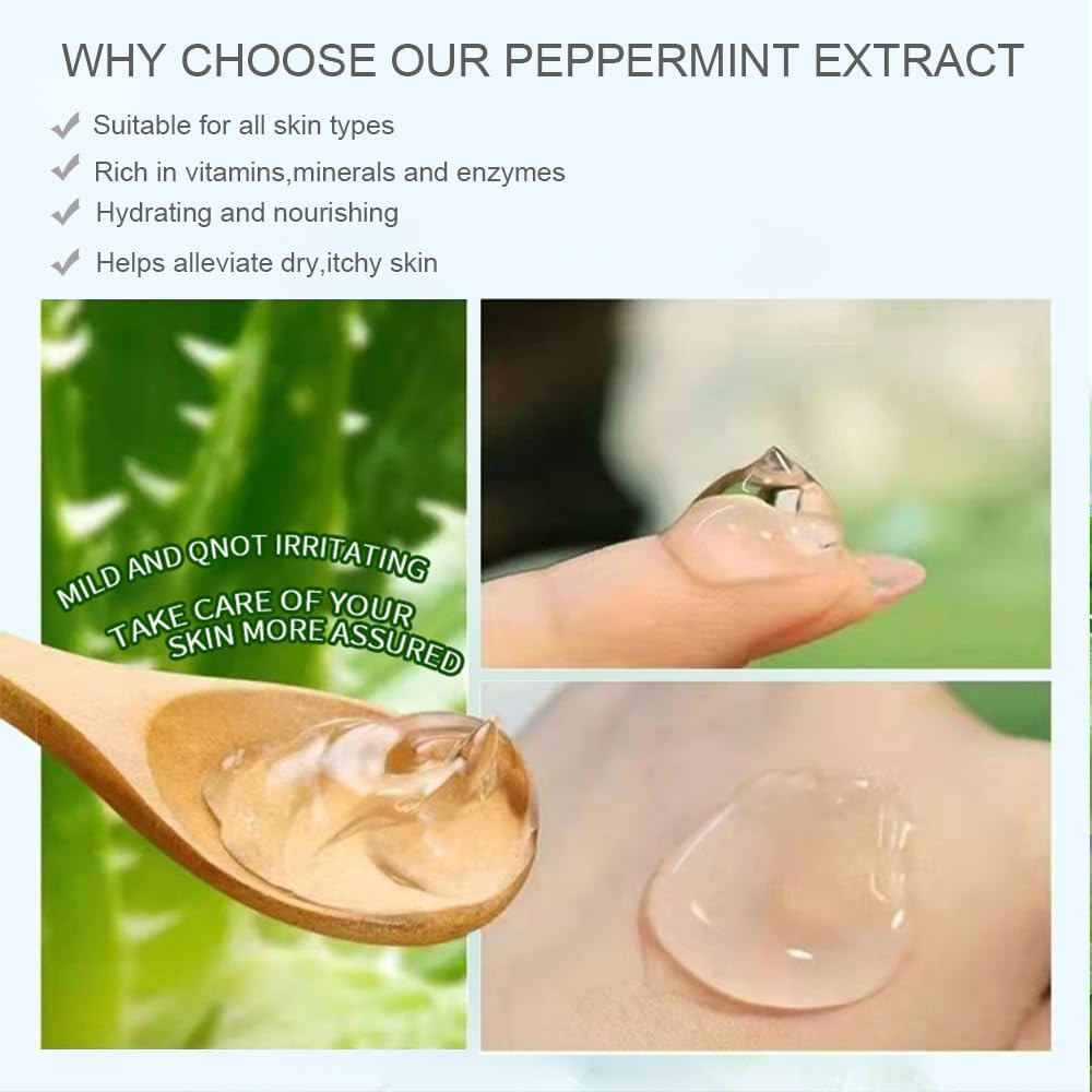 Aloe Vera Gel for Face & Body, Aloe Gel from Freshly Cut Leaves, Fast Absorbing