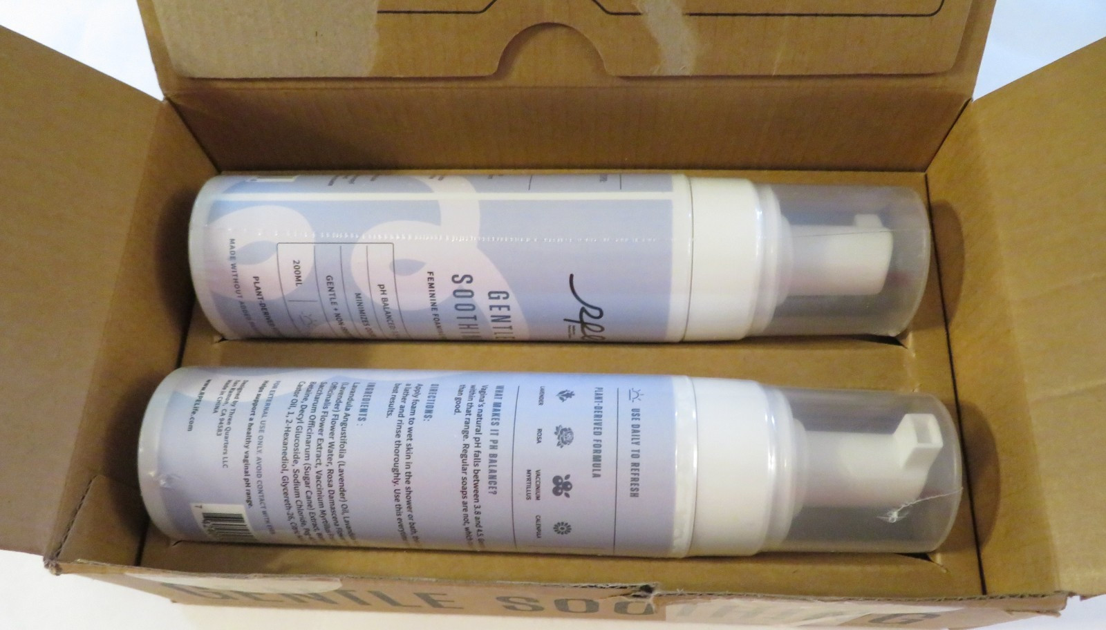 NEW 2 RPE Gentle Soothing Feminine Care Foam Wash 210ml pH Balanced Paraben-Free
