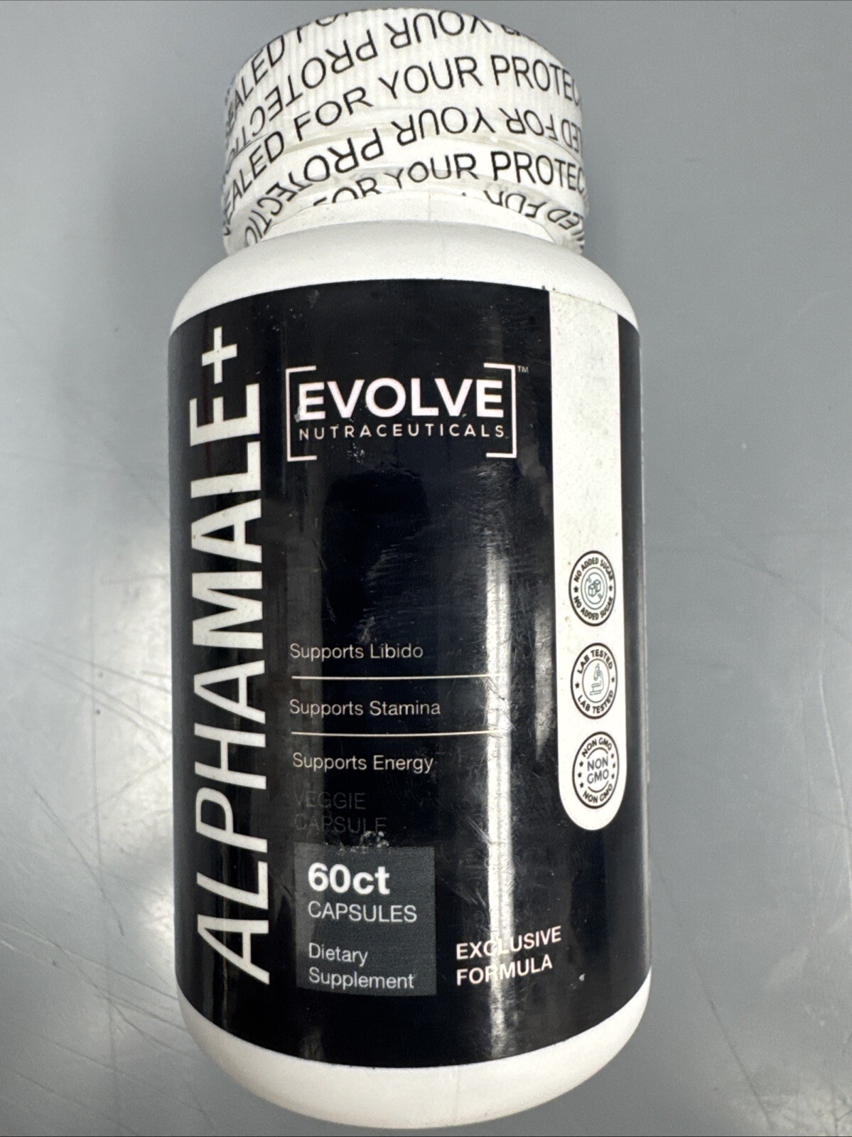 Evolve Nutraceuticals Alpha Male + 60 Count Capsules Dietary Supplement Exp6/25