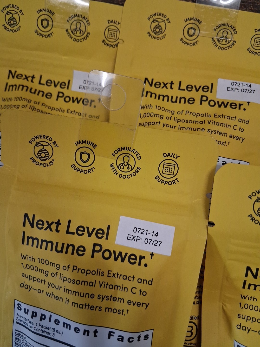 Beekeeper’s Naturals Propolis Liposomal Vitamin C 5 Packets 15 Packs Total New