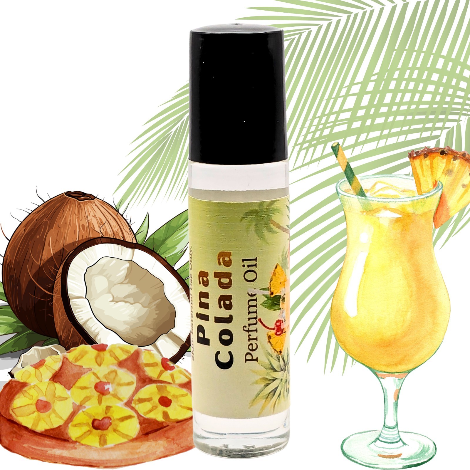 Piña Colada Perfume Oil | Tropical Coconut & Pineapple Fragrance | Beach Scent