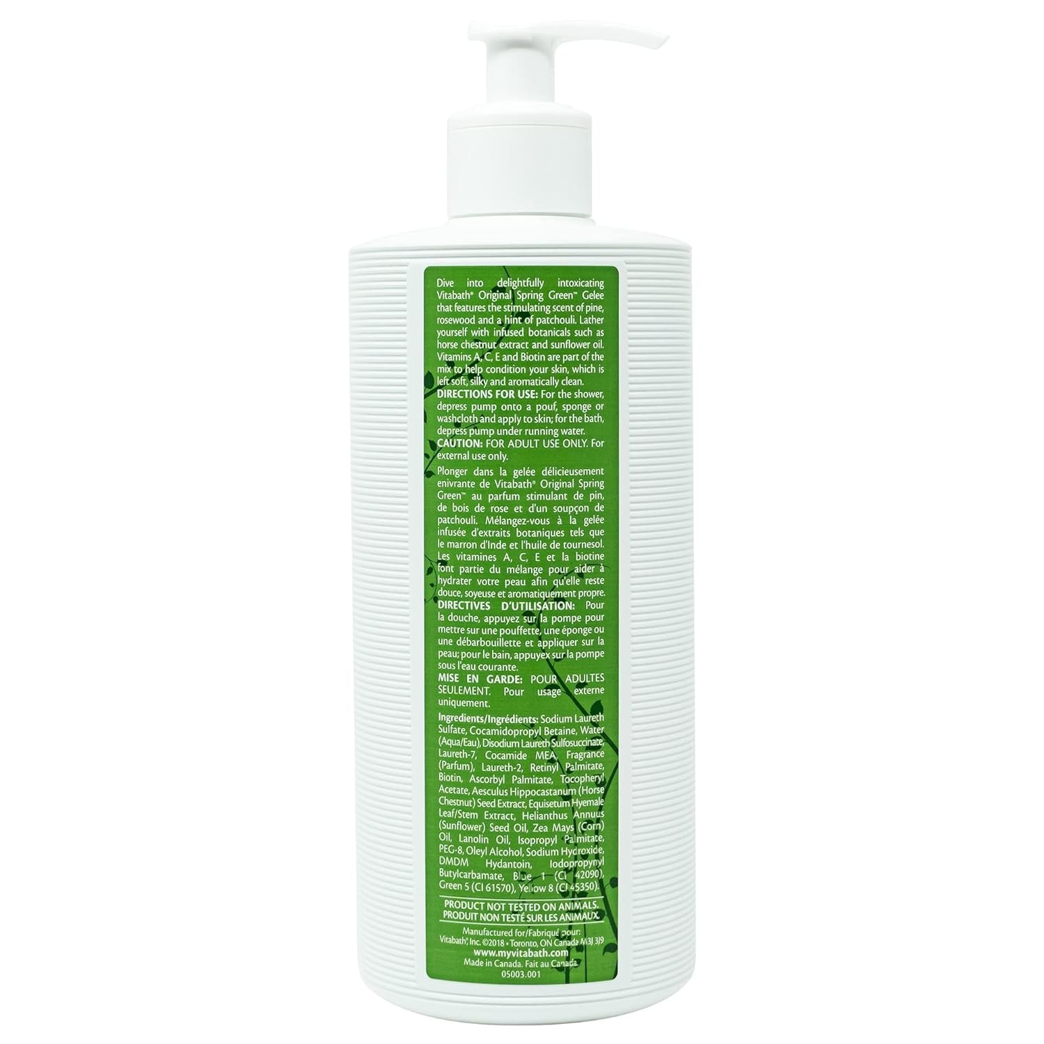 Vitabath Original Spring Green Moisturizing Bath & Shower Gelée Wash 32 oz