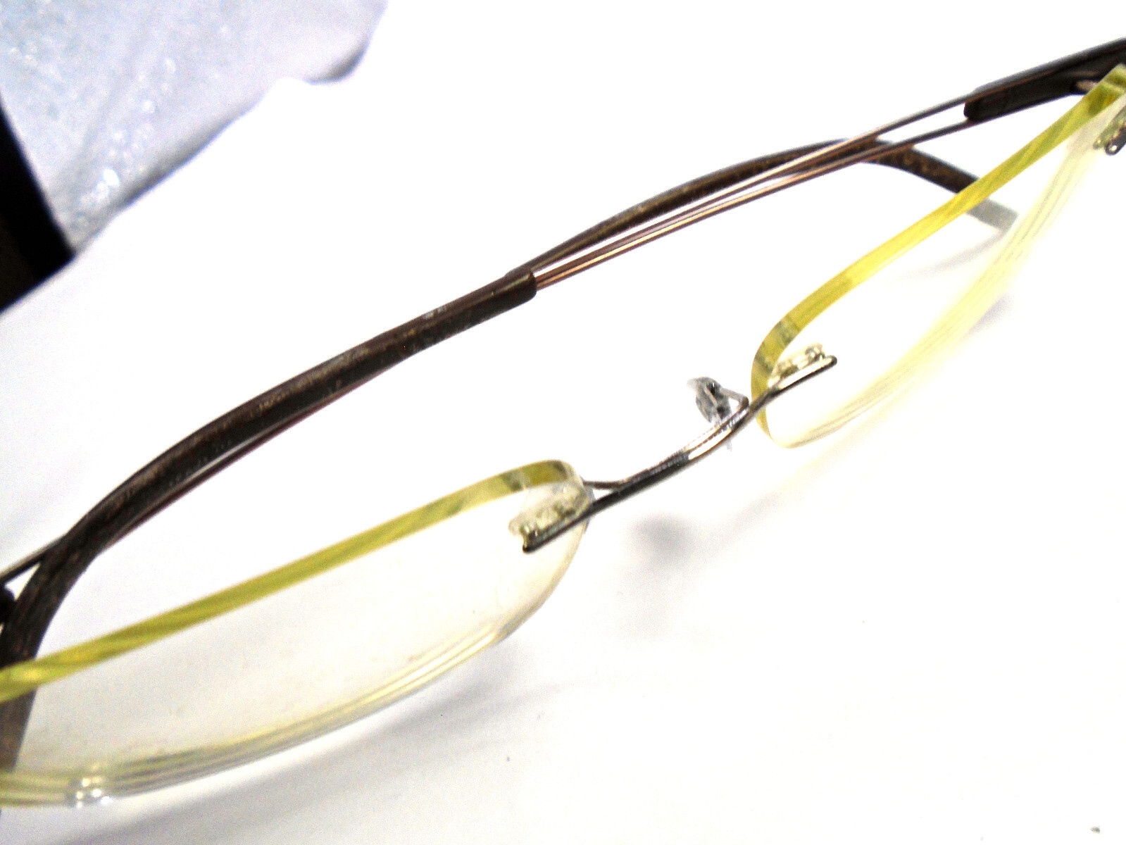Silhouette Unknown Model Gunmetal/Brown 19-140 Rimless Eyeglasses Frames Austria