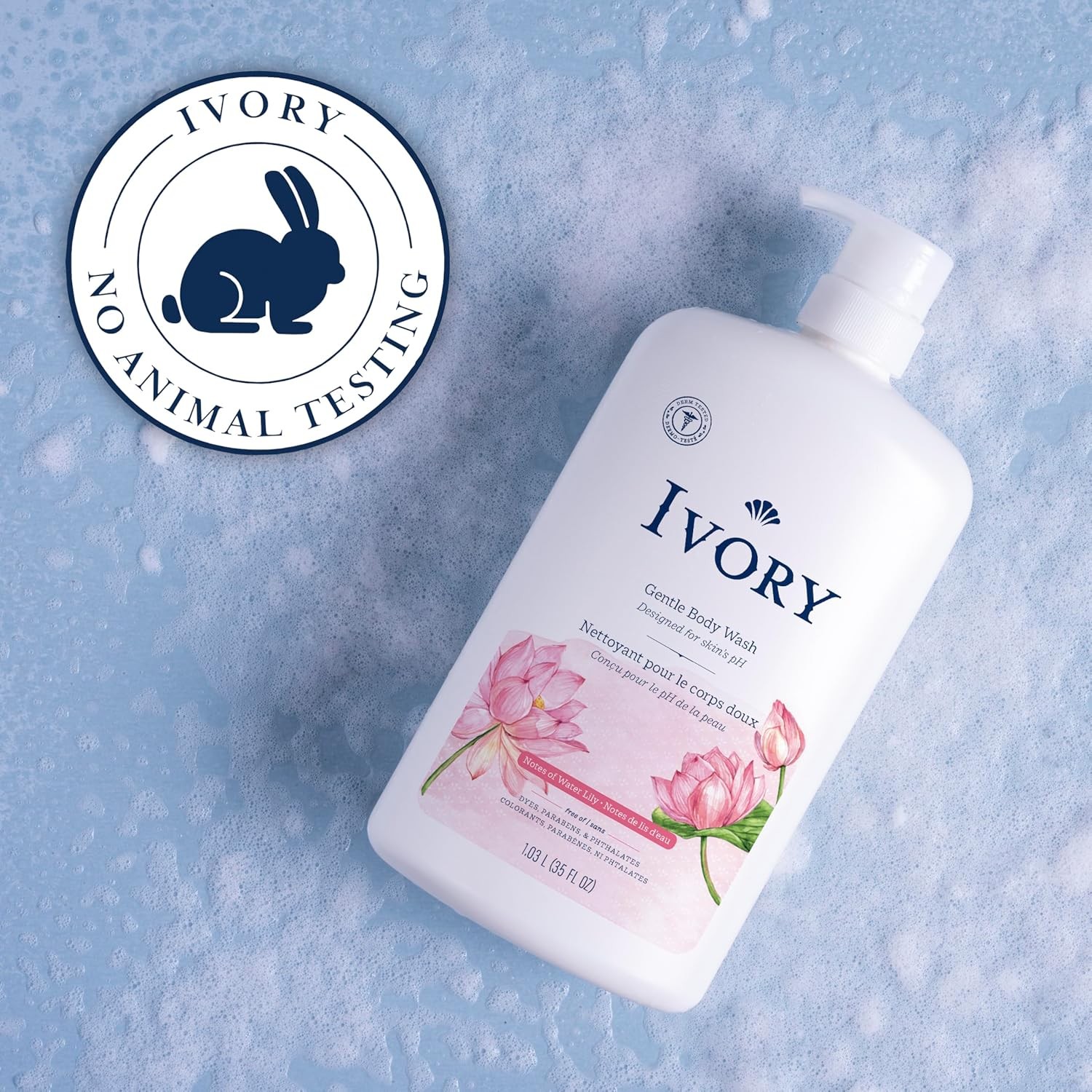 Ivory Body Wash, Designed for the Whole Family, Gentle 35 Ounce (Pack of 1)
