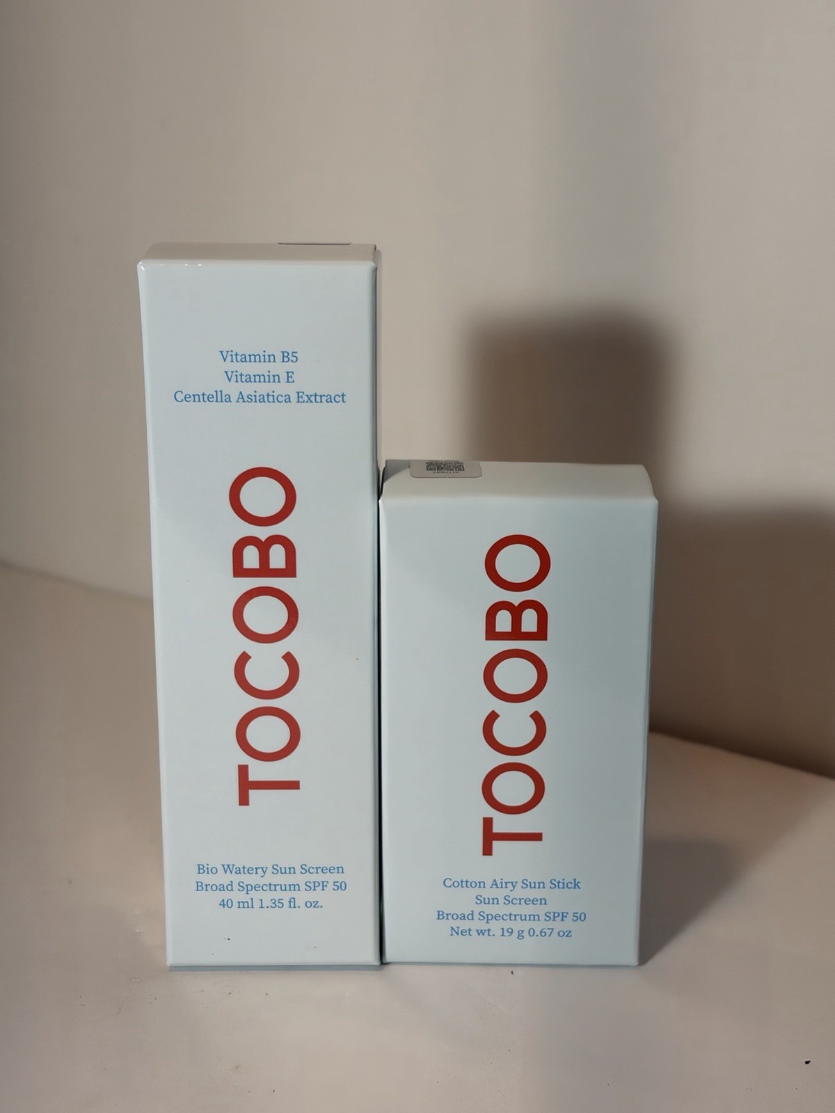 TOCOBO Chemical Sunscreen Broad Spectrum SPF 50 Face Set 40ml + 19g Stick
