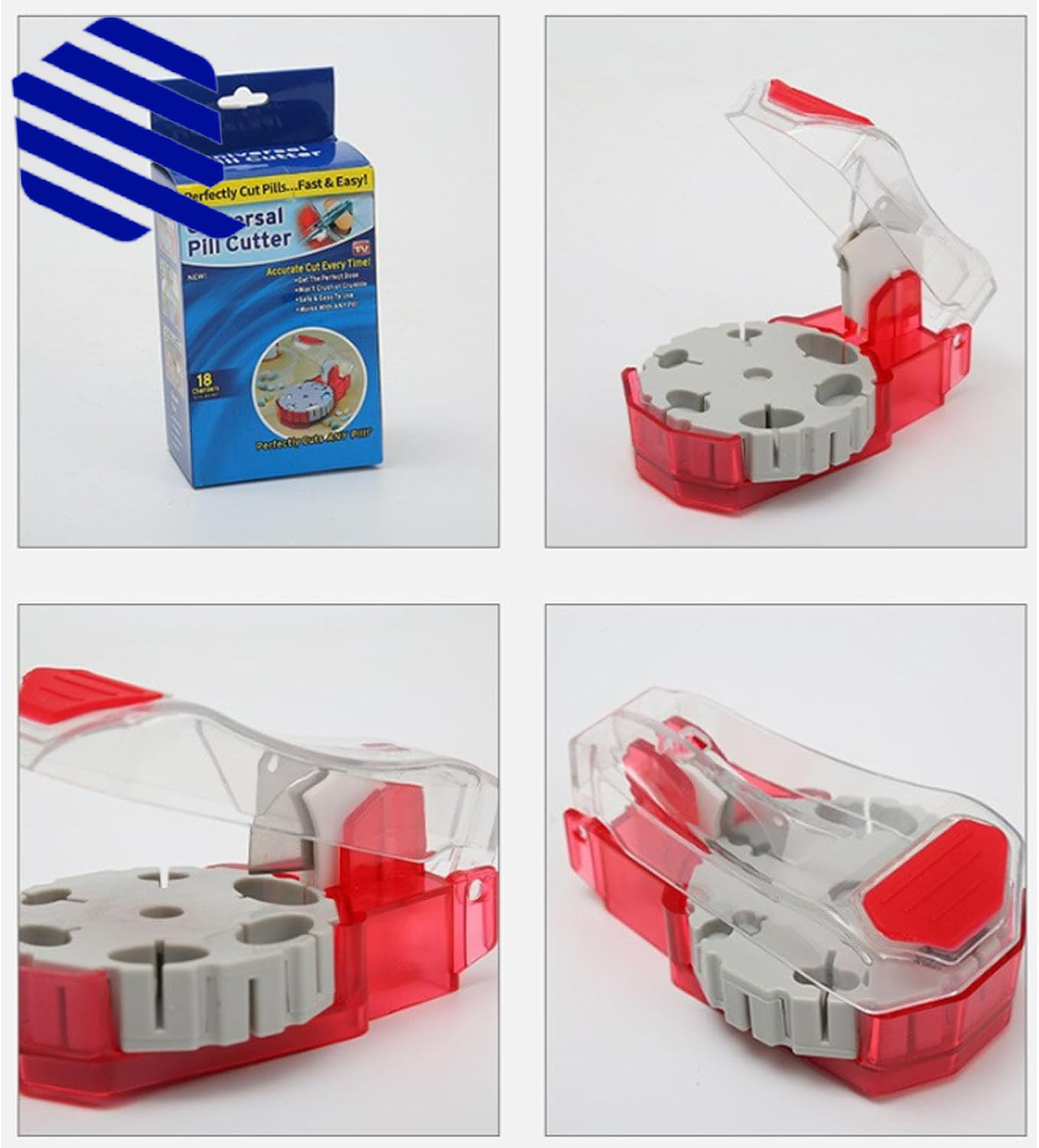Perfect Pill Cutter Pill Splitters for Small/Large Pills Cuts up to 14 Different