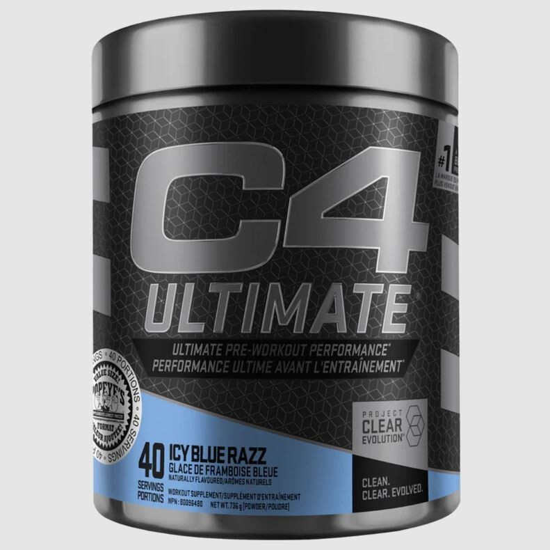 Cellucor C4 Ultimate Pre-Workout / 40 Servings / Icy Blue Razz