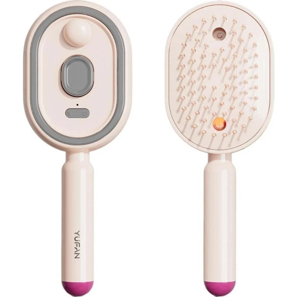 Electric Spray Air Cushion Massage Comb,Self-Cleaning Anti Tangle Electric Brush