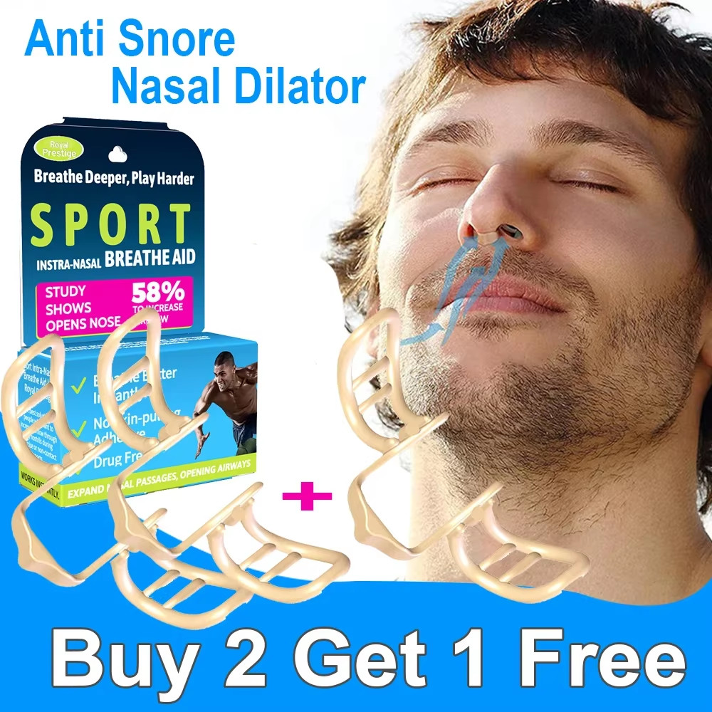 Anti Snore Nasal Dilator Stop Snoring Silicone Nose Clip Sport Easy Breath Nasal