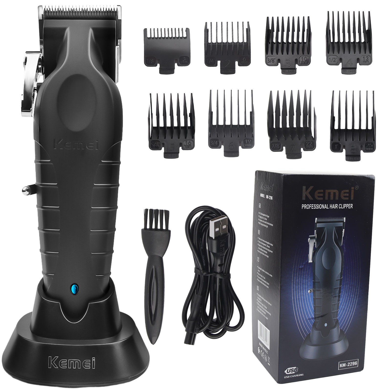 Kemei-2299 Cordless Electric Hair Trimmer Clipper Professional Cutting Machine