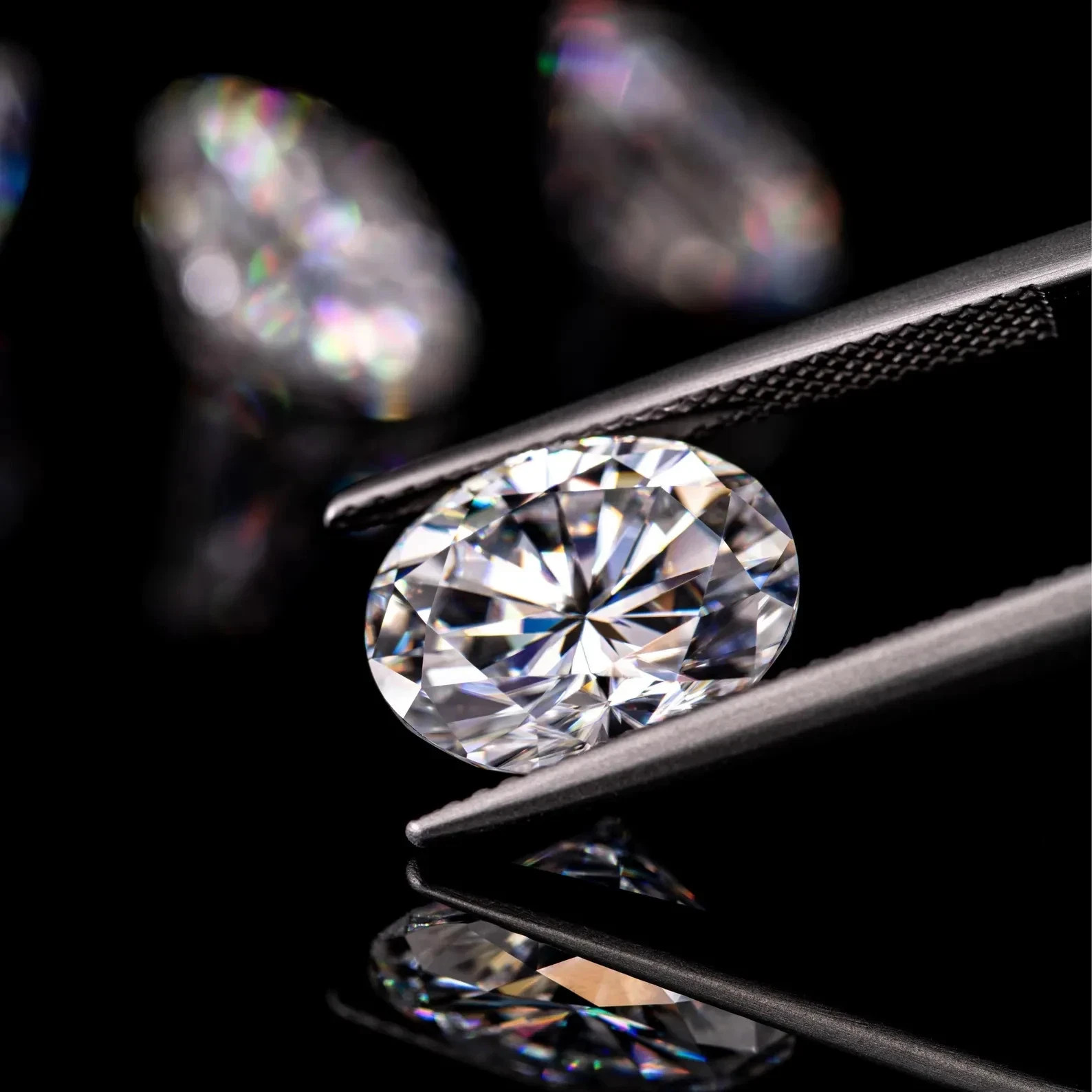 Loose 6.00 Ct Oval Cut Natural D Color Lab Grown CVD Diamond VVS1 Certified