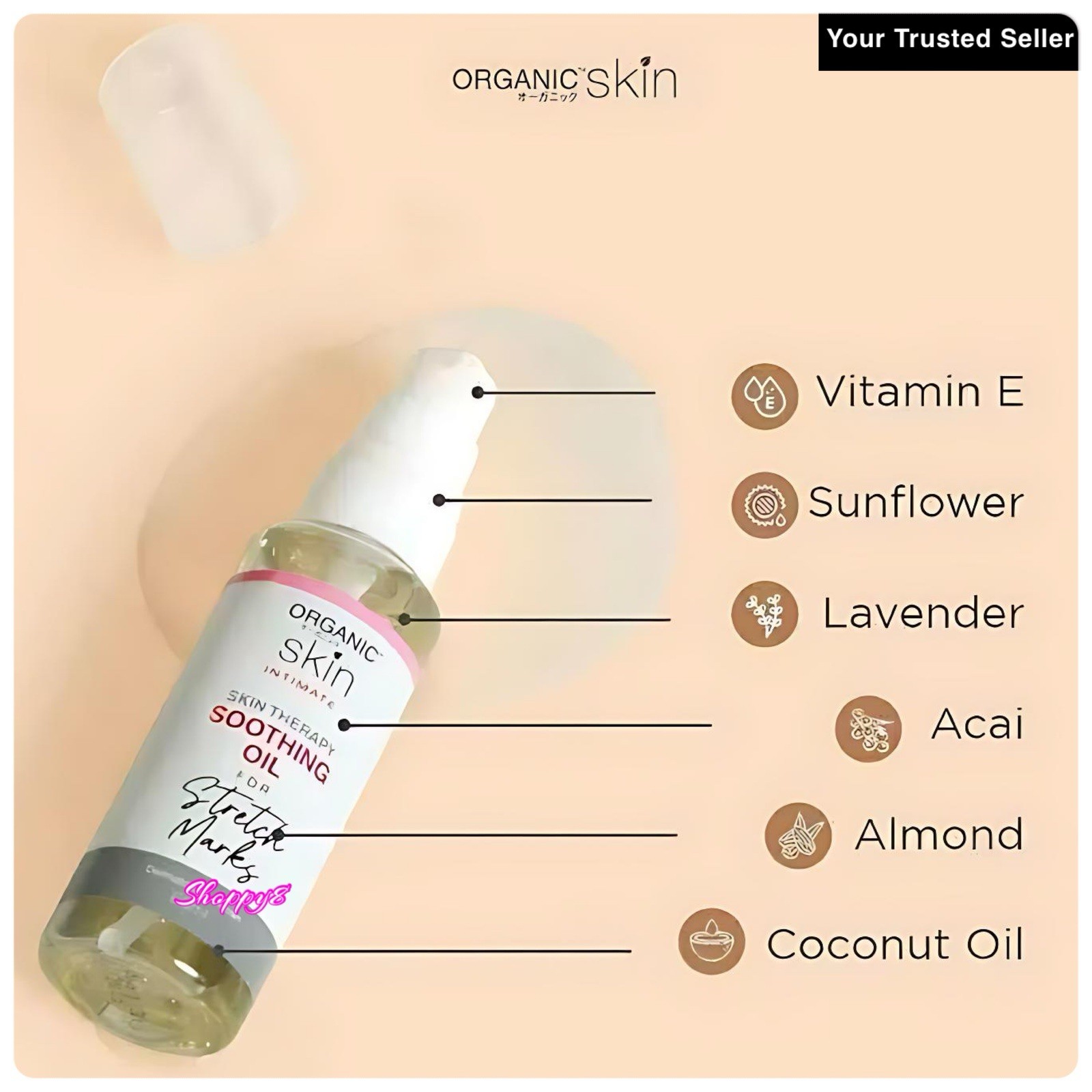 Organic Skin Japan Intimate Beauty Oil – Barely There Collagen Oil 60ml