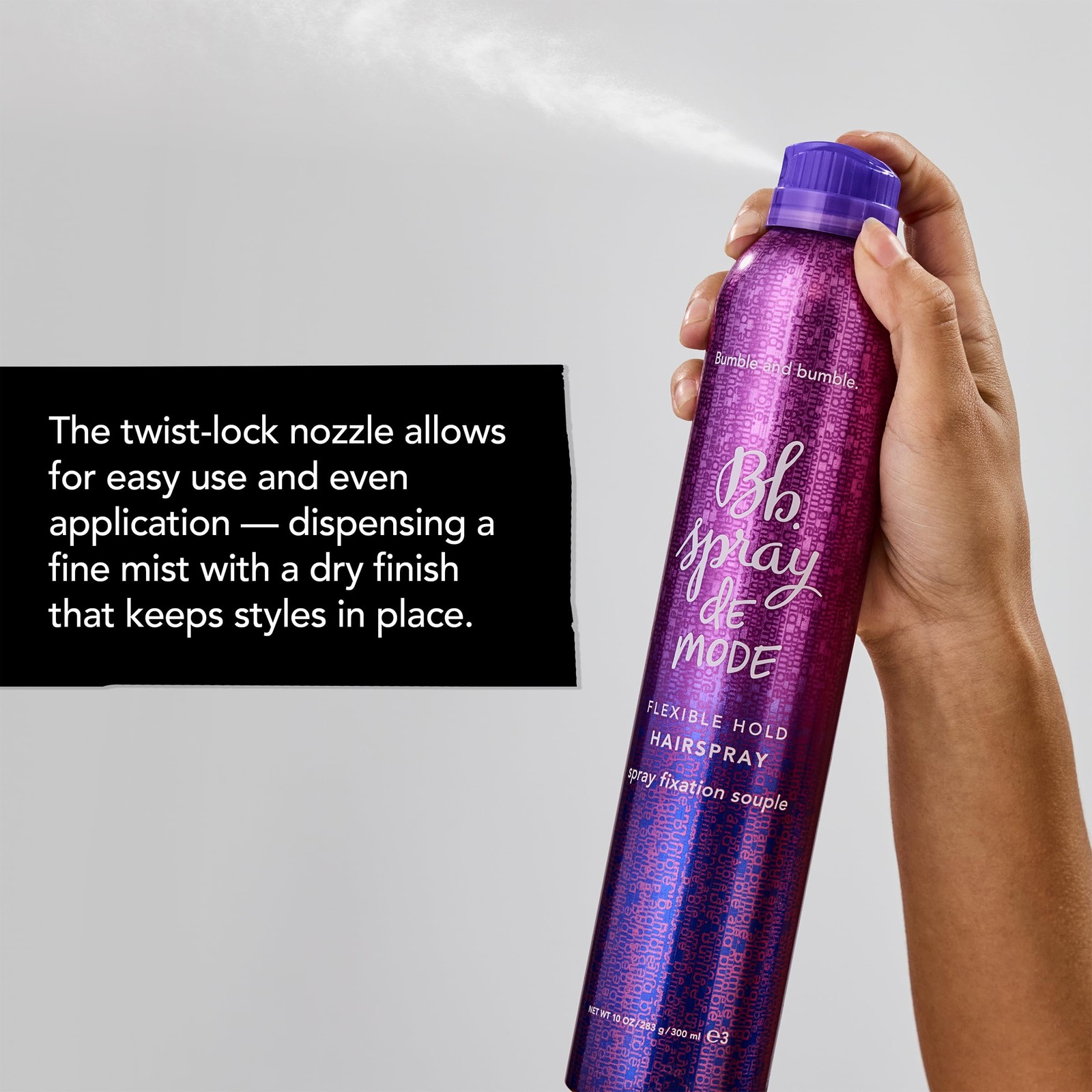 Bumble and bumble. Spray de Mode Flexible Hold 2.7 Ounce (Pack of 1), Clear