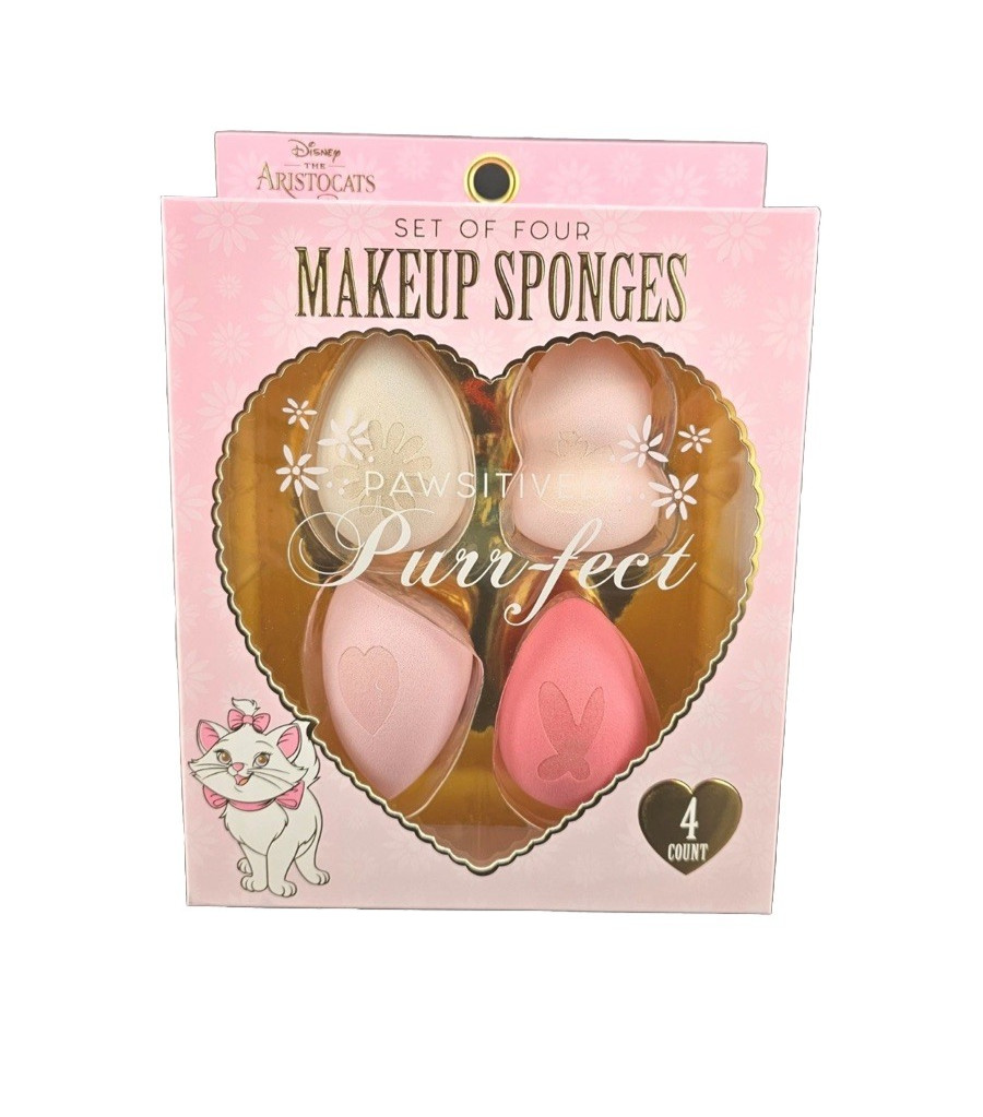 Disney Aristocats Marie Makeup Sponge Set 4 Count Blending Beauty Sponge Purr-fe