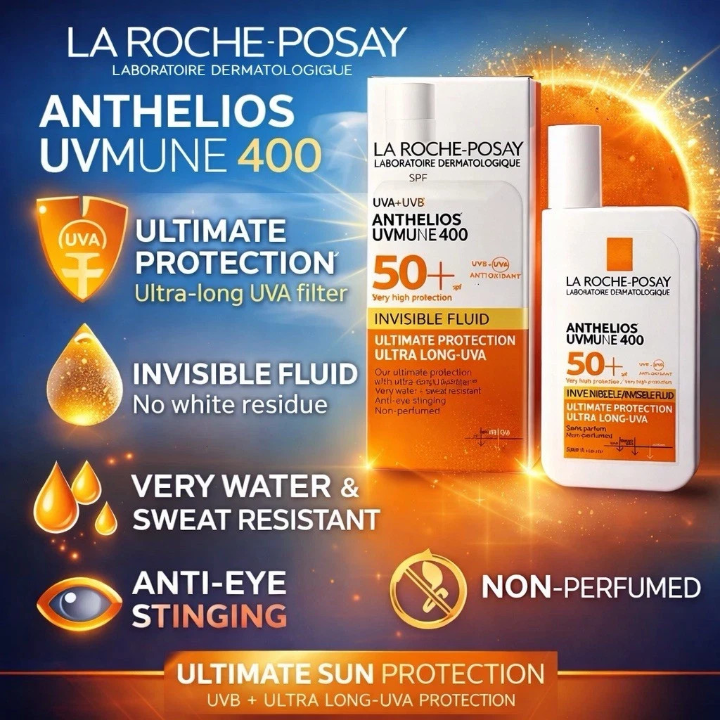 La Roche-Posay Anthelios Uvmune 400 Invisible Fluid SPF50+ 50ml Ultra long-UVA