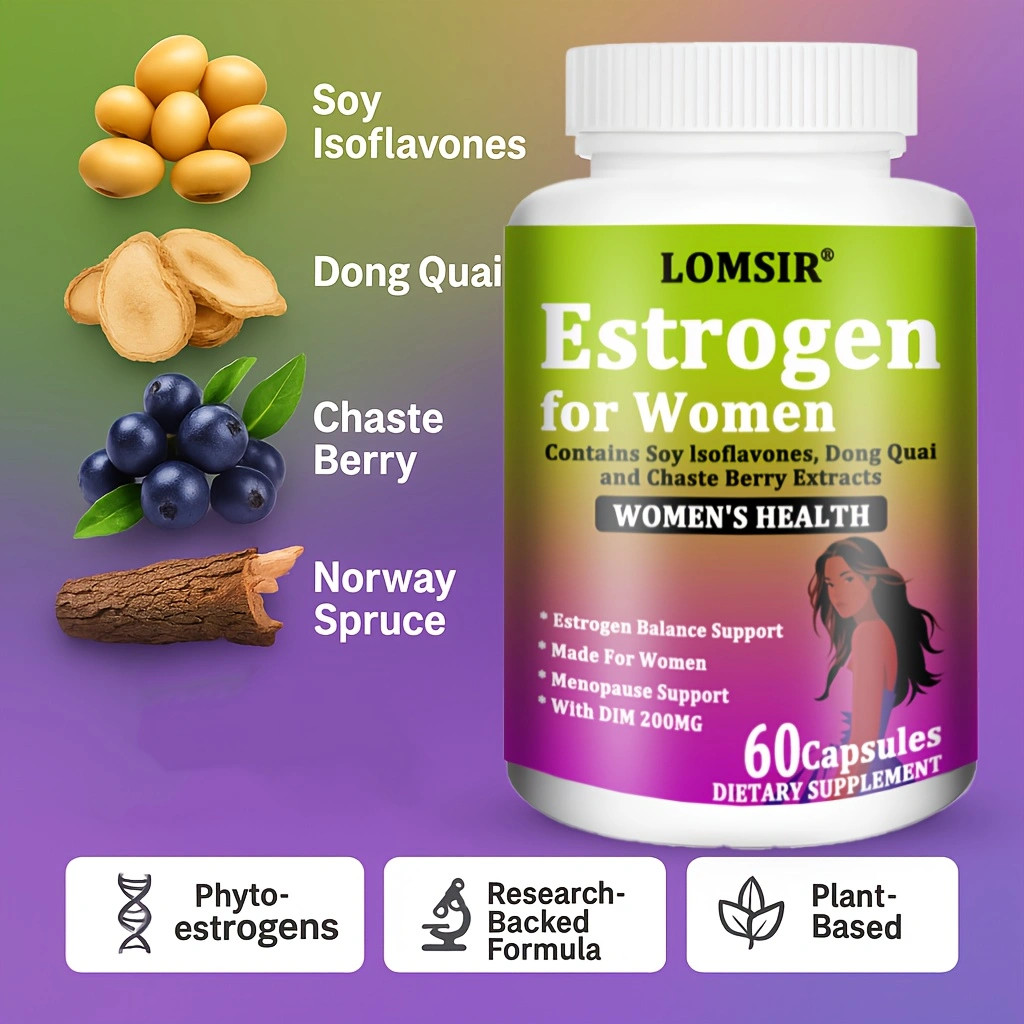 Estrogen Supplement for Women – Support for Hormone, Menopause – 60 Capsules