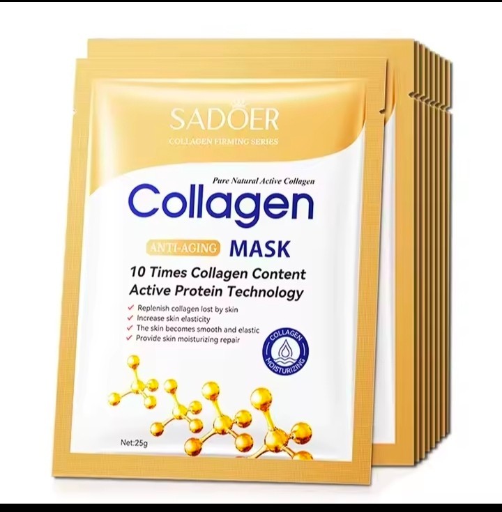 SADOER Collagen Face Mask Anti-Aging Firming Sheet Mask Skin Moisturizing Repair