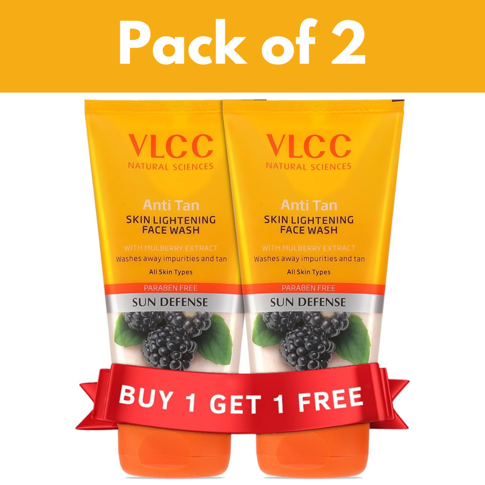 VLCC Anti Tan Skin Lightening Face Wash Anty Tan & Brightening Sunscreen 150ml