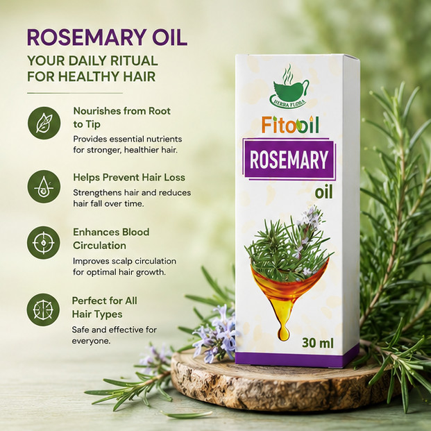 Pure Rosemary Oil 30ml | 100% Natural Ingestible & Hair Growth Essential Oil