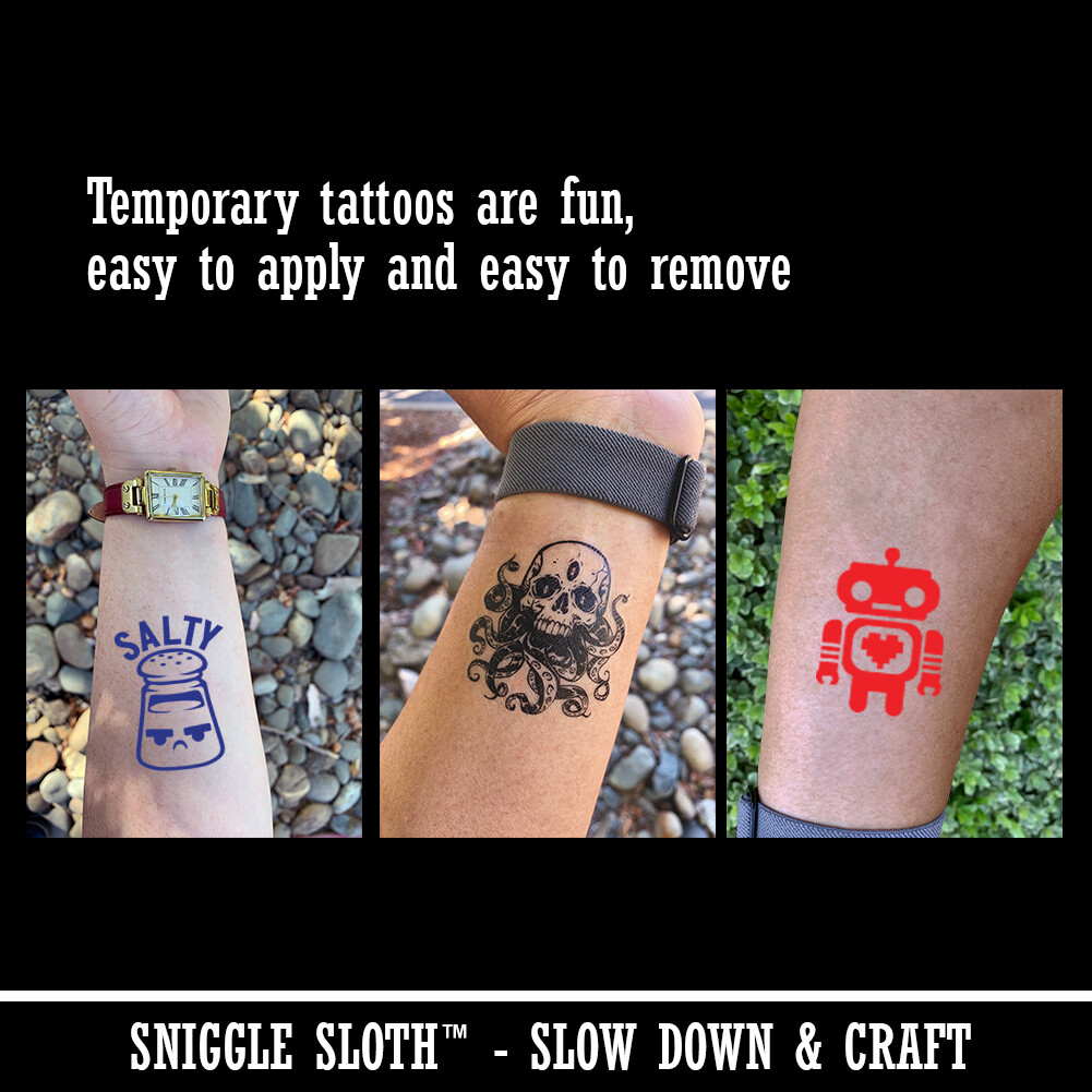 Yummy Bubble Tea Boba Milk Dessert Drink Temporary Tattoo Water Resistant Set