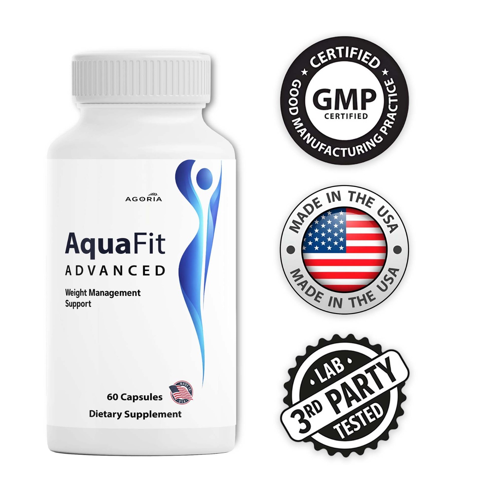 (5 Pack) Aquafit Weight Loss Pills, Aqua Fit Capsules for Healthy Metabolism