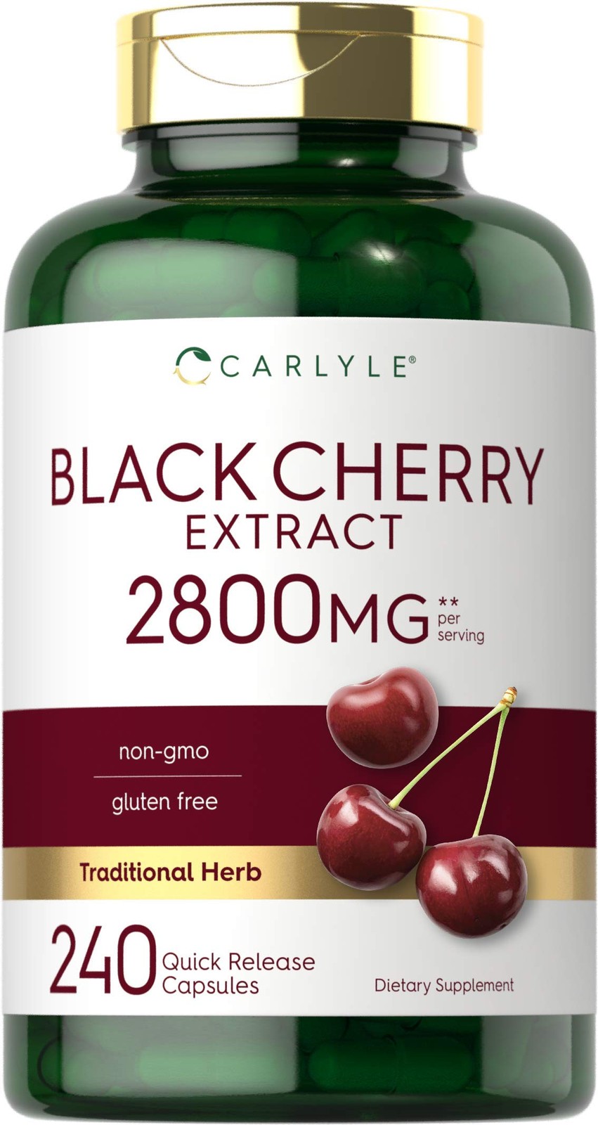 Carlyle Black Cherry Extract Concentrate | 240 Capsules 240 Count (Pack of 1)
