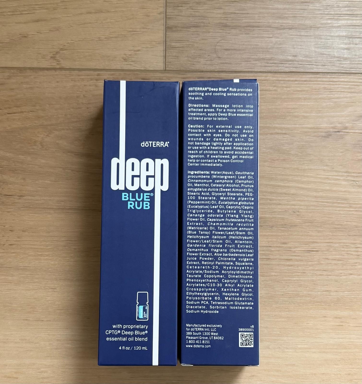 doTERRA Deep Blue Rub Body Cream 4 oz, Muscle Joint Rub Cream EXP 09/2028