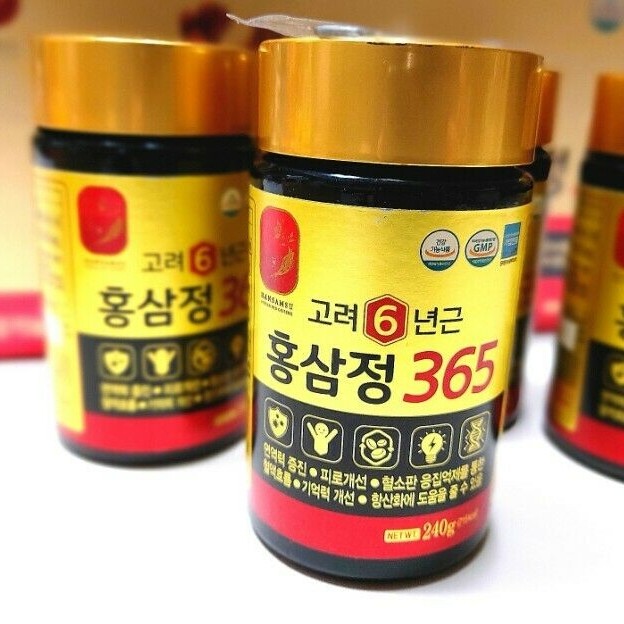 KOREA NO.1 Korean 6 Years Red Ginseng Extract 365, Saponin,Panax 240g x 2ea