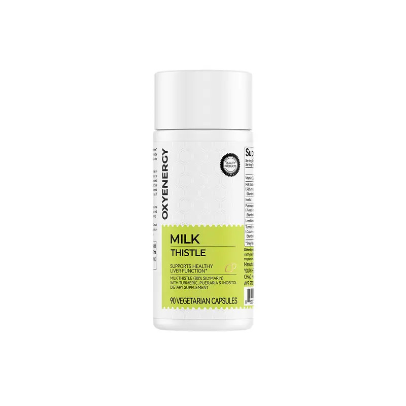 Oxyenergy Milk Thistle Liver Detox Silymarin 90 Veg Caps
