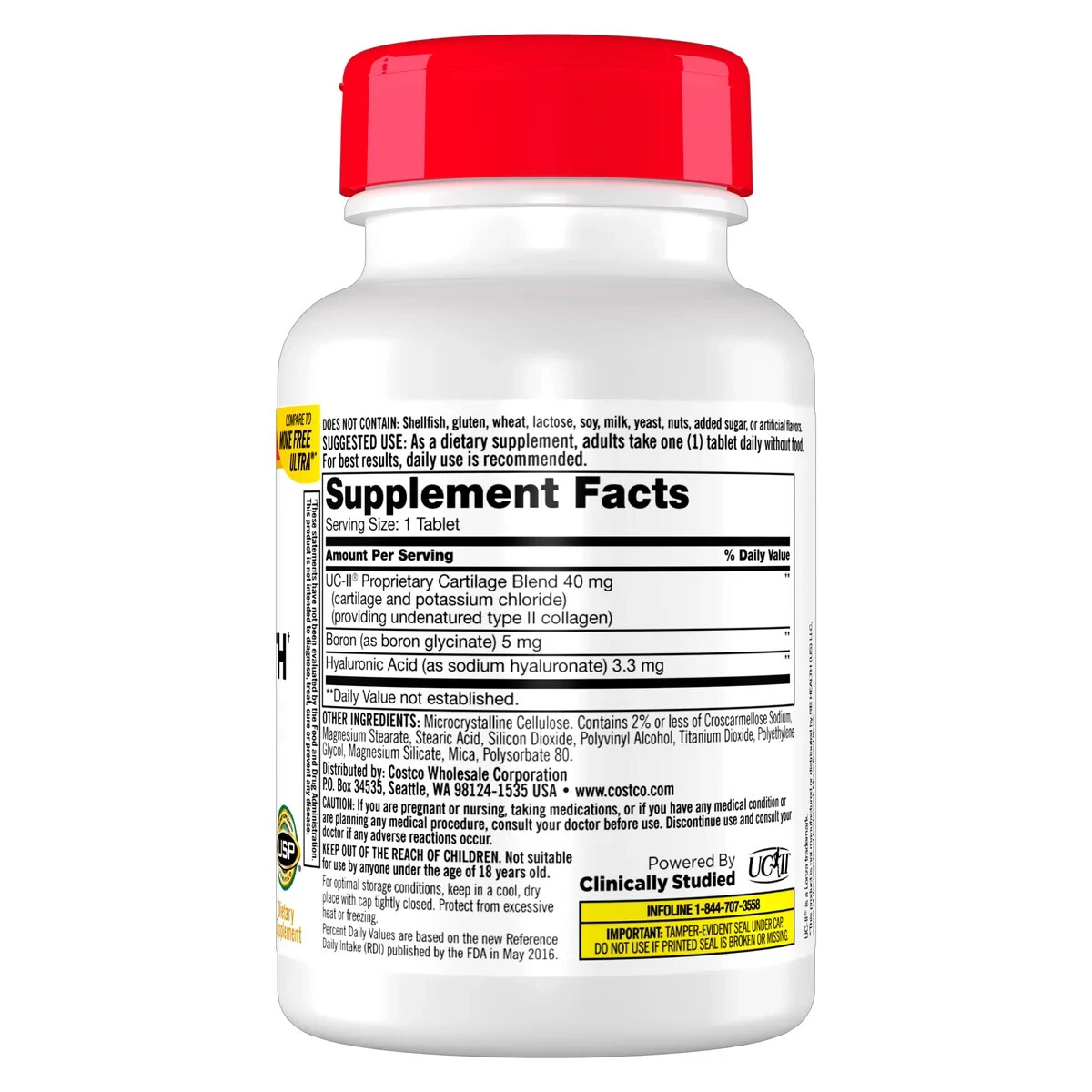 Kirkland Signature Triple Action Joint Health 110 Coated Tablets, Ships Free