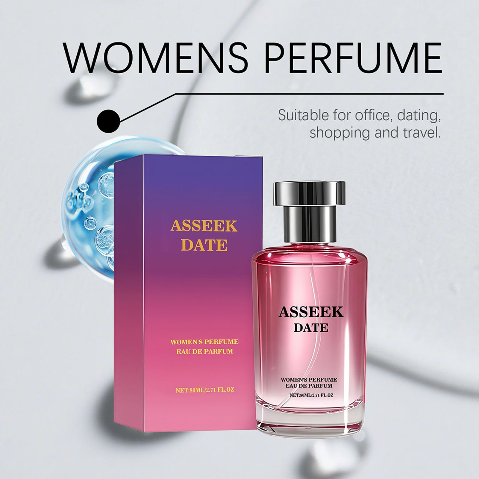 ASSEEK Women’s Perfume 80ml Floral Fruity Long-Lasting Perfume Mist Refreshing