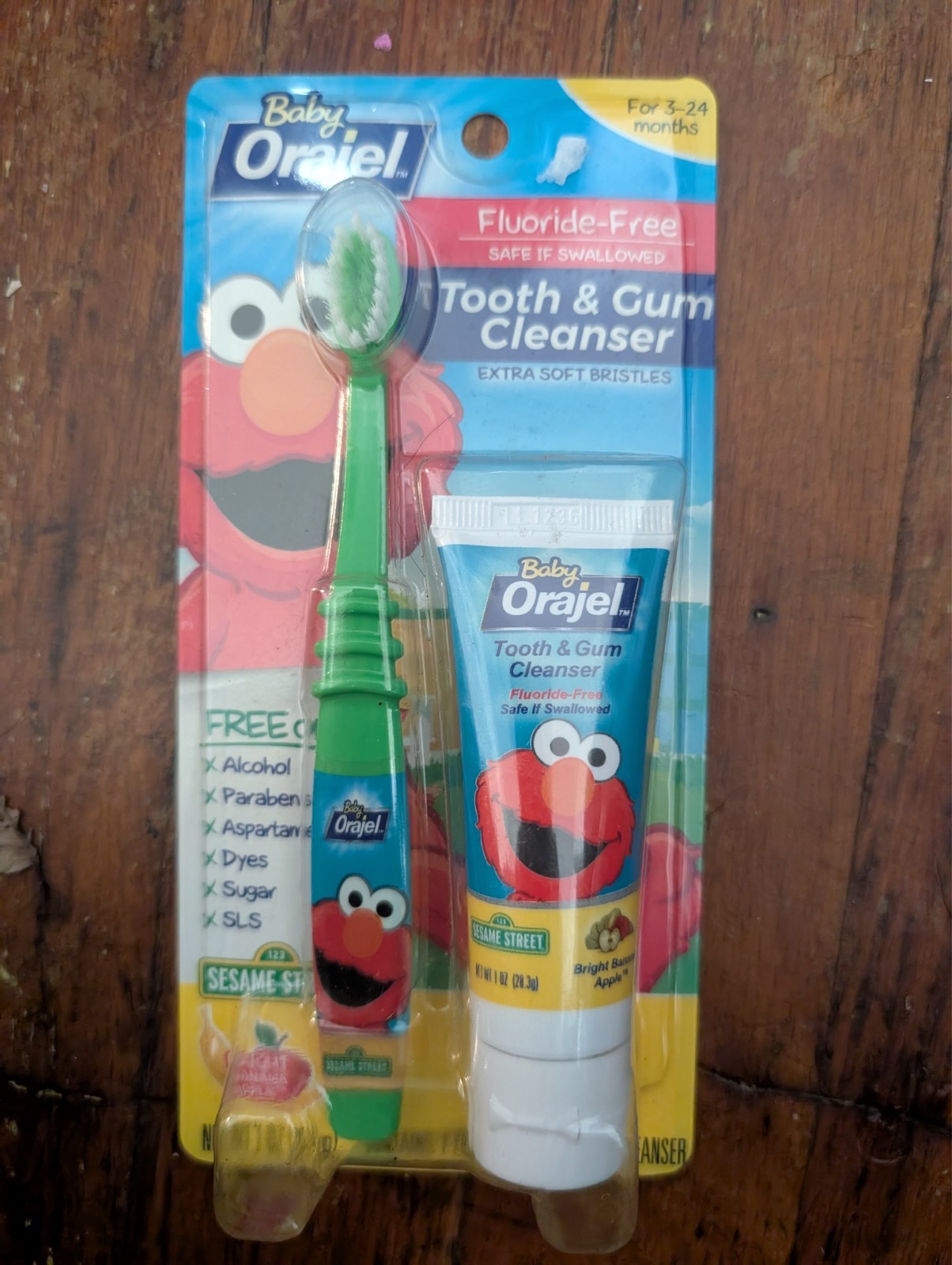 New Elmo Baby Orajel Tooth & Gum Cleanser (3-24 Months)