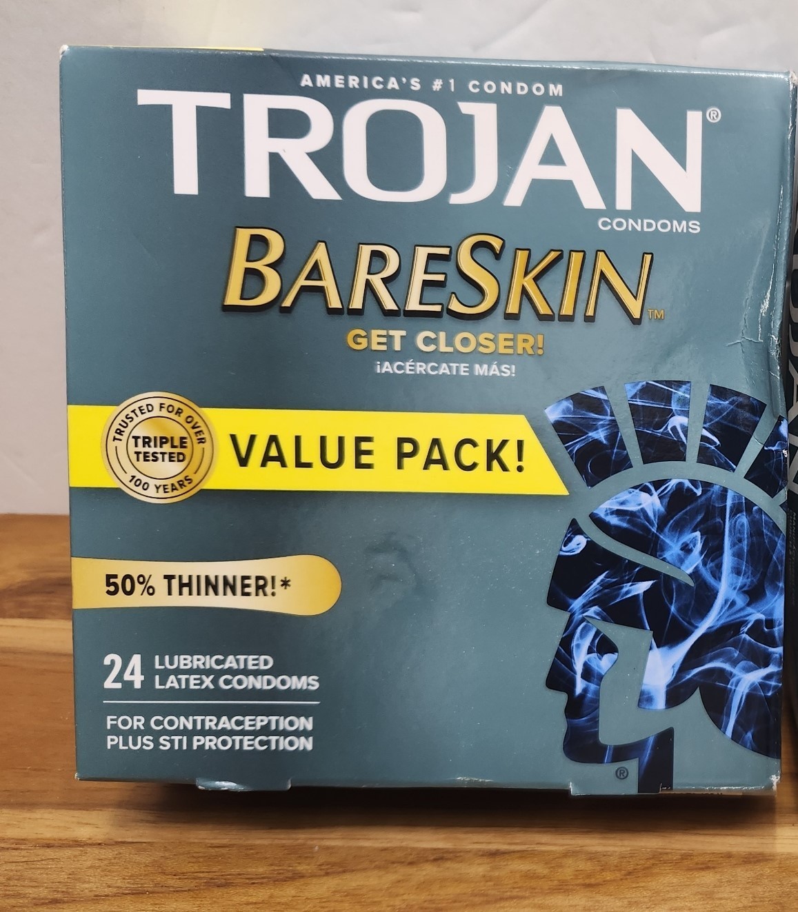 Trojan Sensitivity Bareskin Premium Latex Condoms – 24 Count Exp:03/27